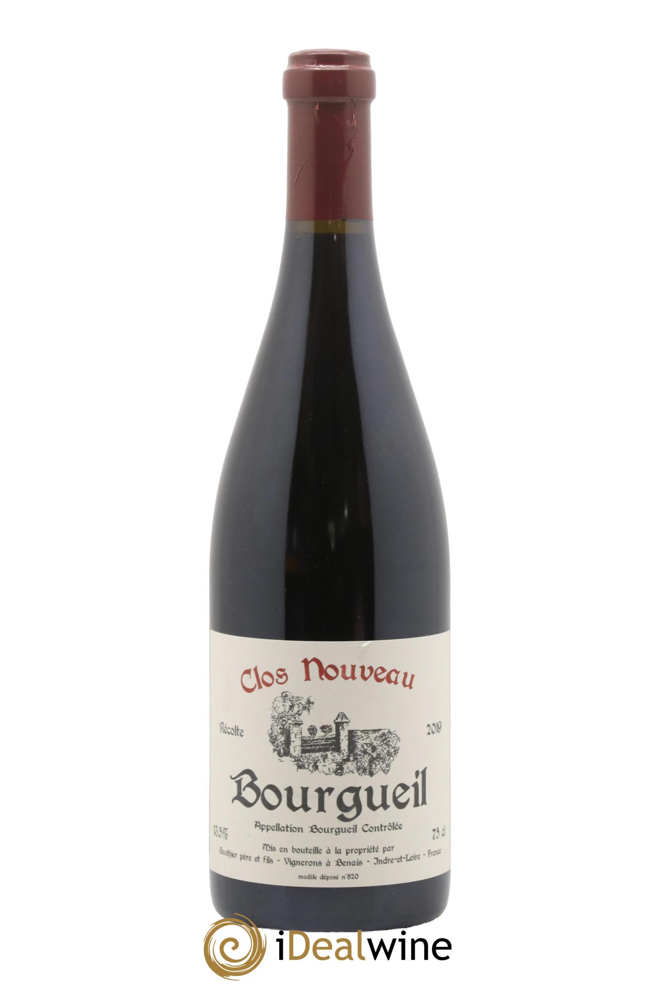 Bourgueil Clos Nouveau Domaine Gauthier Père et Fils 2019 - Lot de 1 bouteille - 0