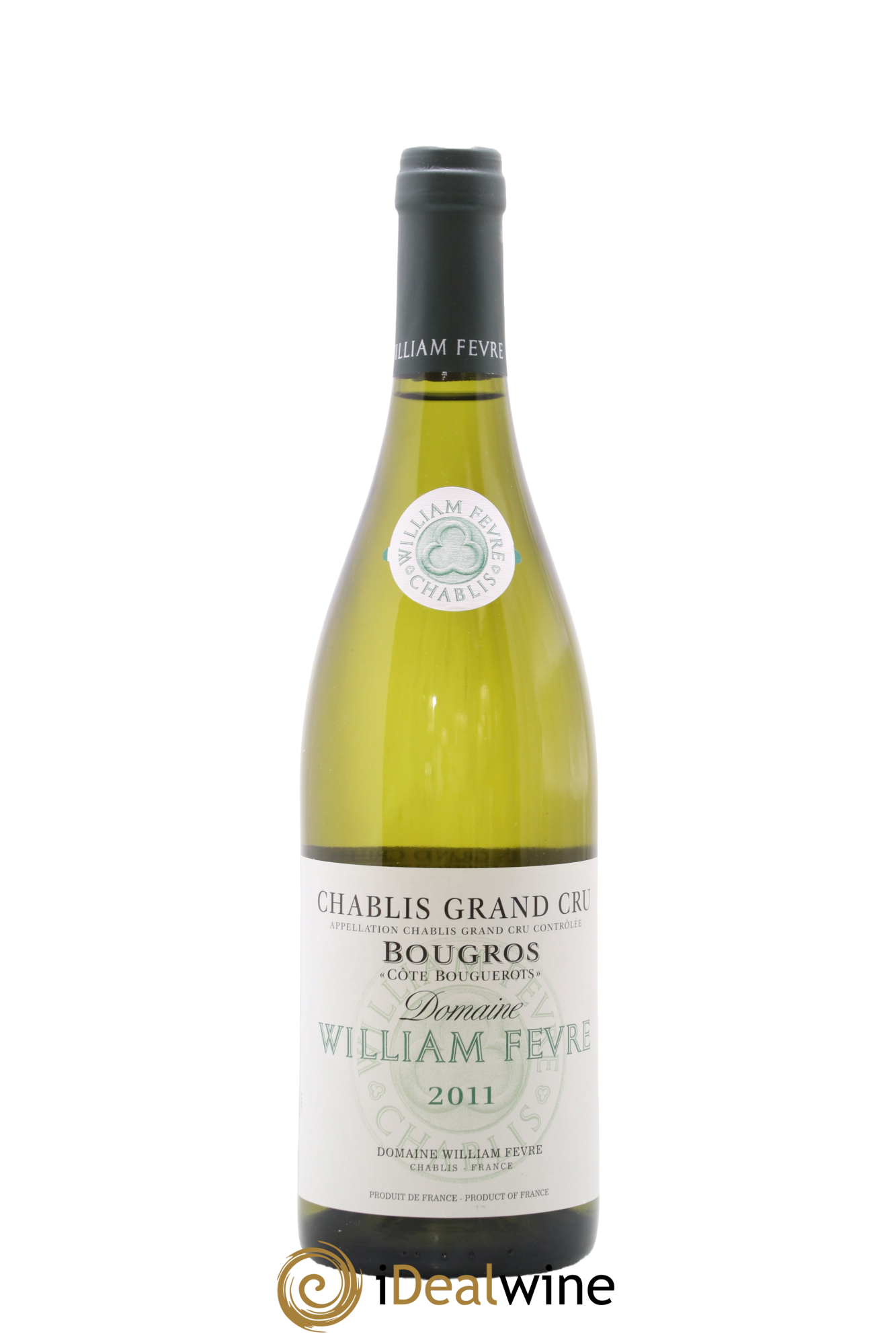 Chablis Grand Cru Bougros Côte Bouguerots William Fèvre 2011 - Lot de 1 bouteille - 0