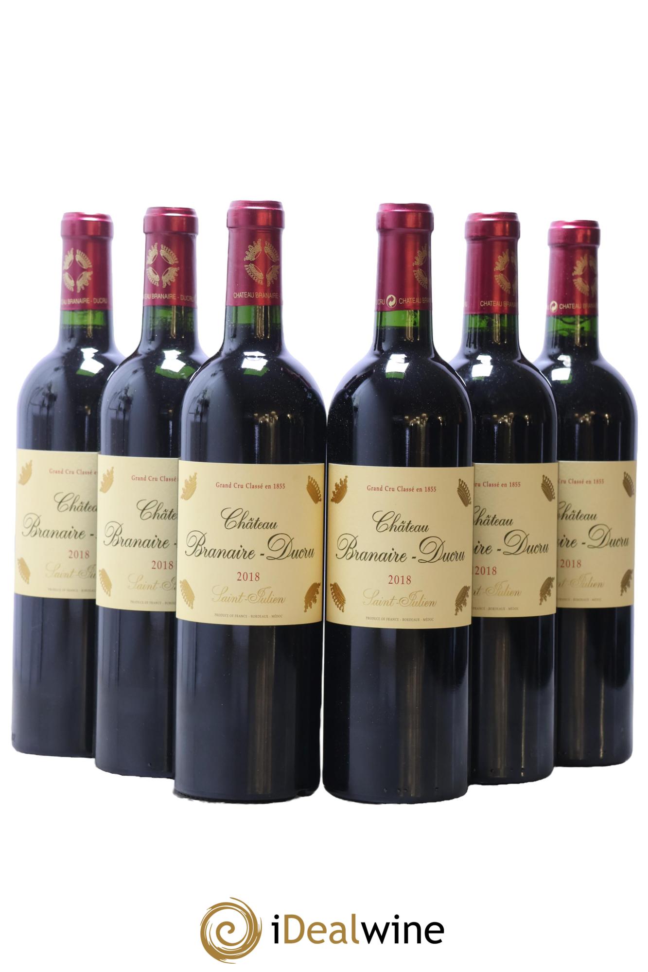 Château Branaire Ducru 4ème Grand Cru Classé 2018 - Lot de 6 bouteilles - 0