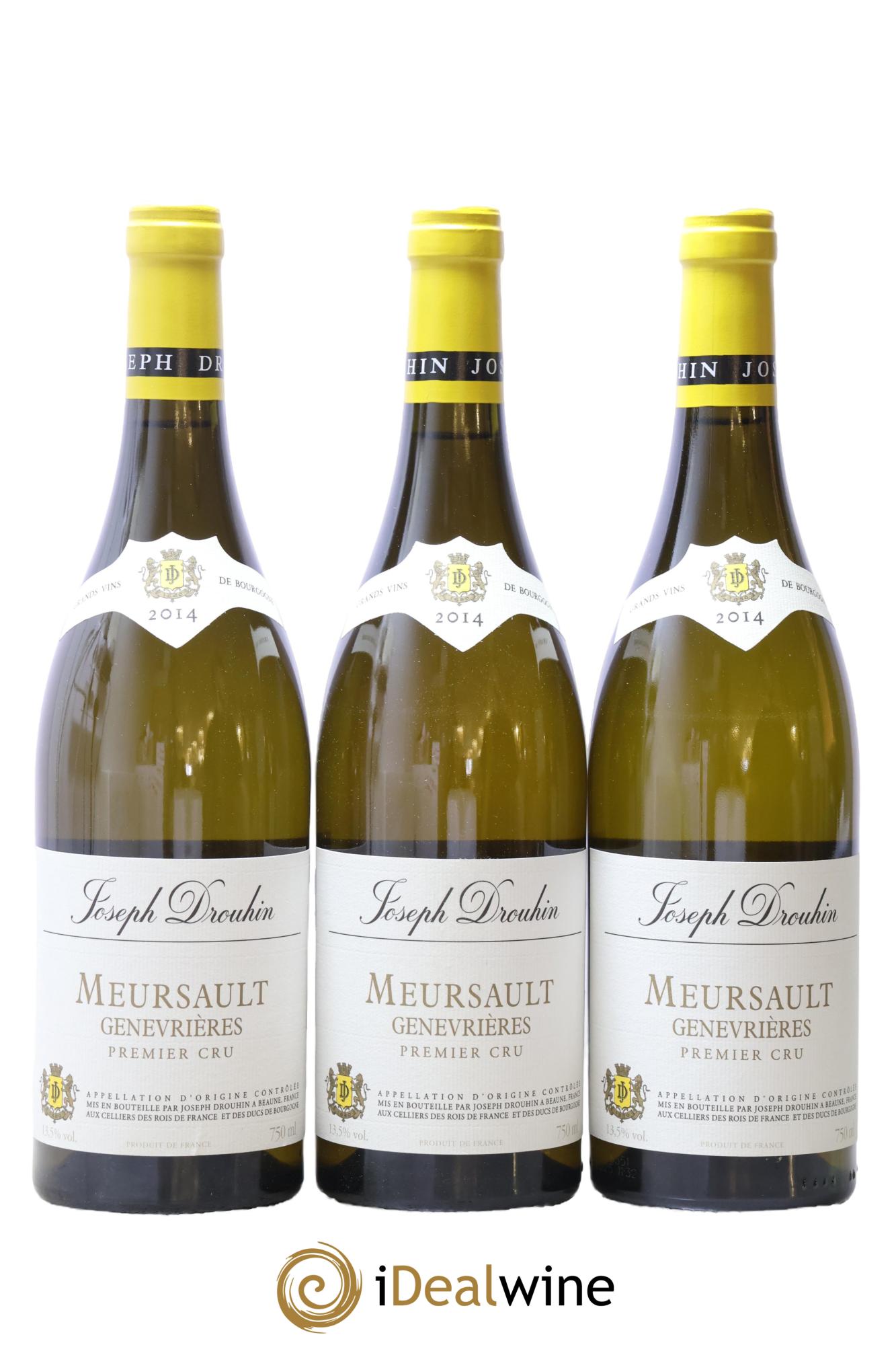 Meursault 1er Cru Les Genevrières Joseph Drouhin 2014 - Lot de 3 bouteilles - 0