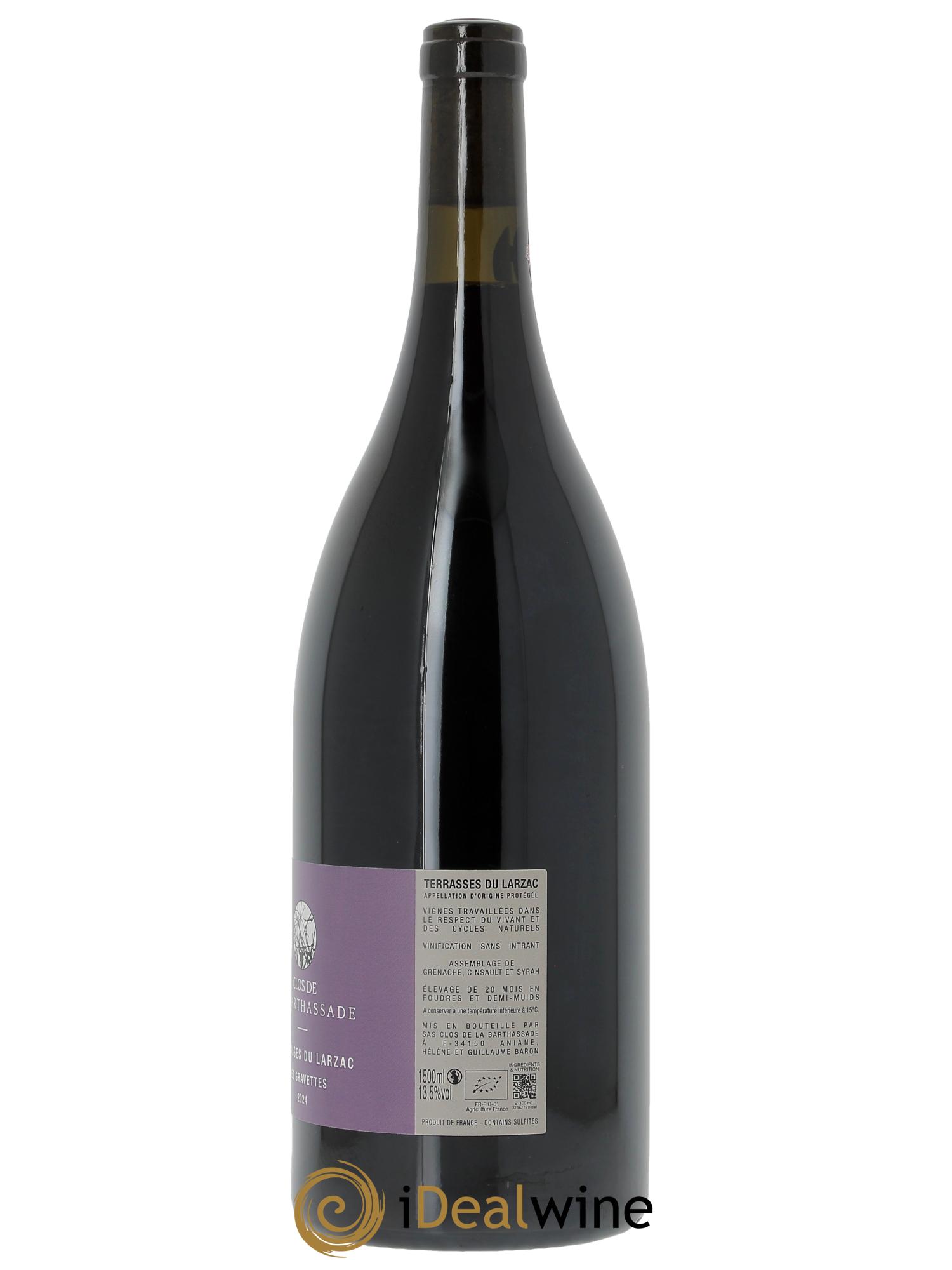 Terrasses du Larzac Les Gravettes Le Clos de la Barthassade  2024 - Lot de 1 magnum - 1