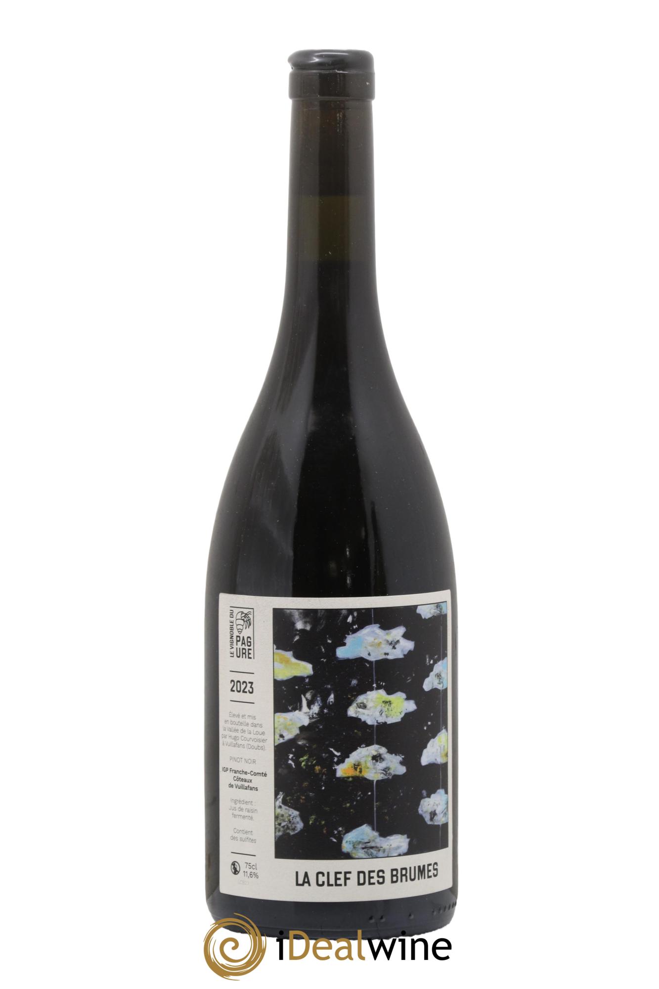 Vin de France IGP Franche Comté Pinot Noir La Clef Des Brumes Vignoble Du Pagure 2023 - Lot de 1 bouteille - 0