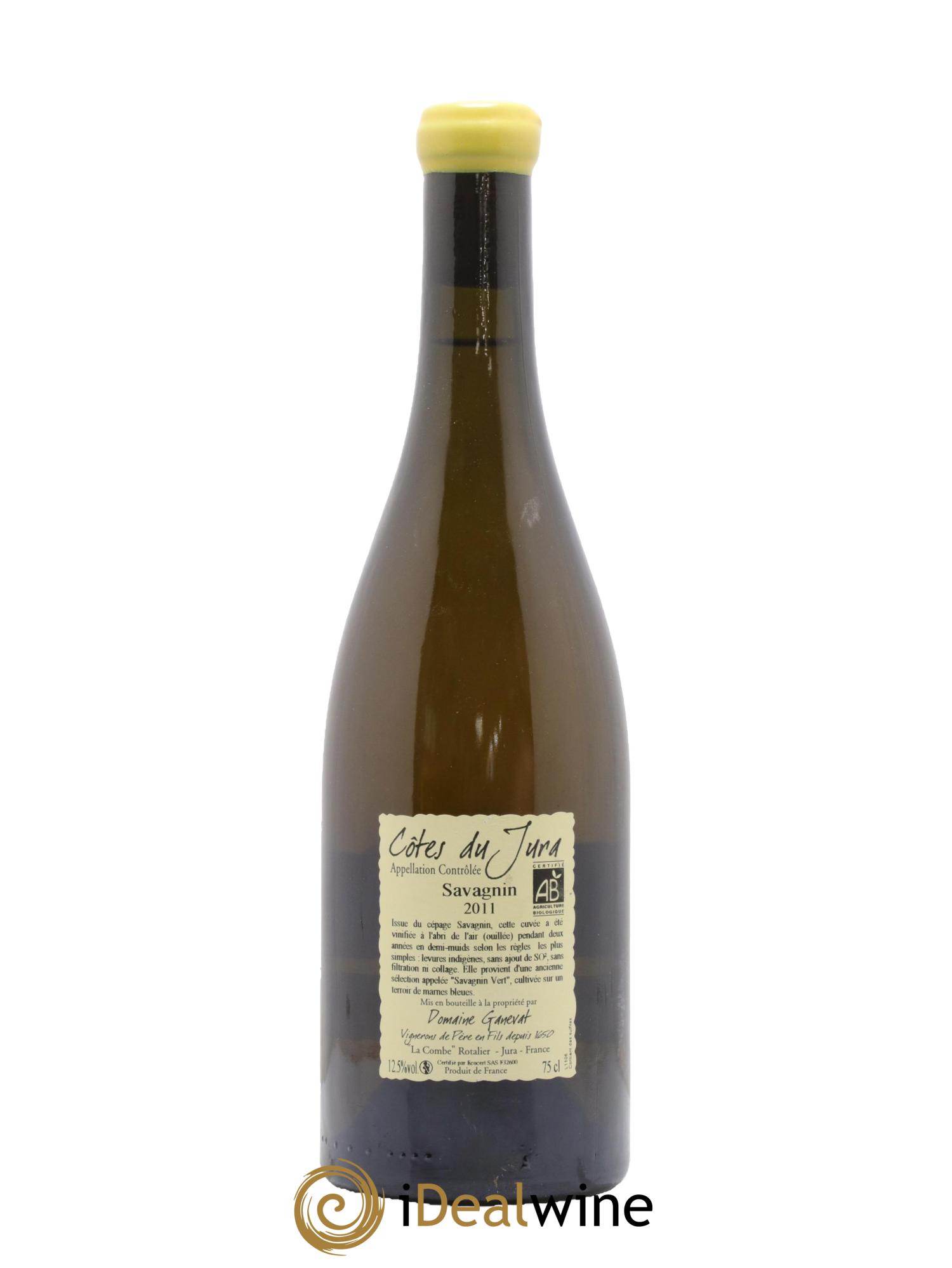 Côtes du Jura Les Chalasses Marnes Bleues Jean-François Ganevat (Domaine) 2011 - Lot de 1 bouteille - 1