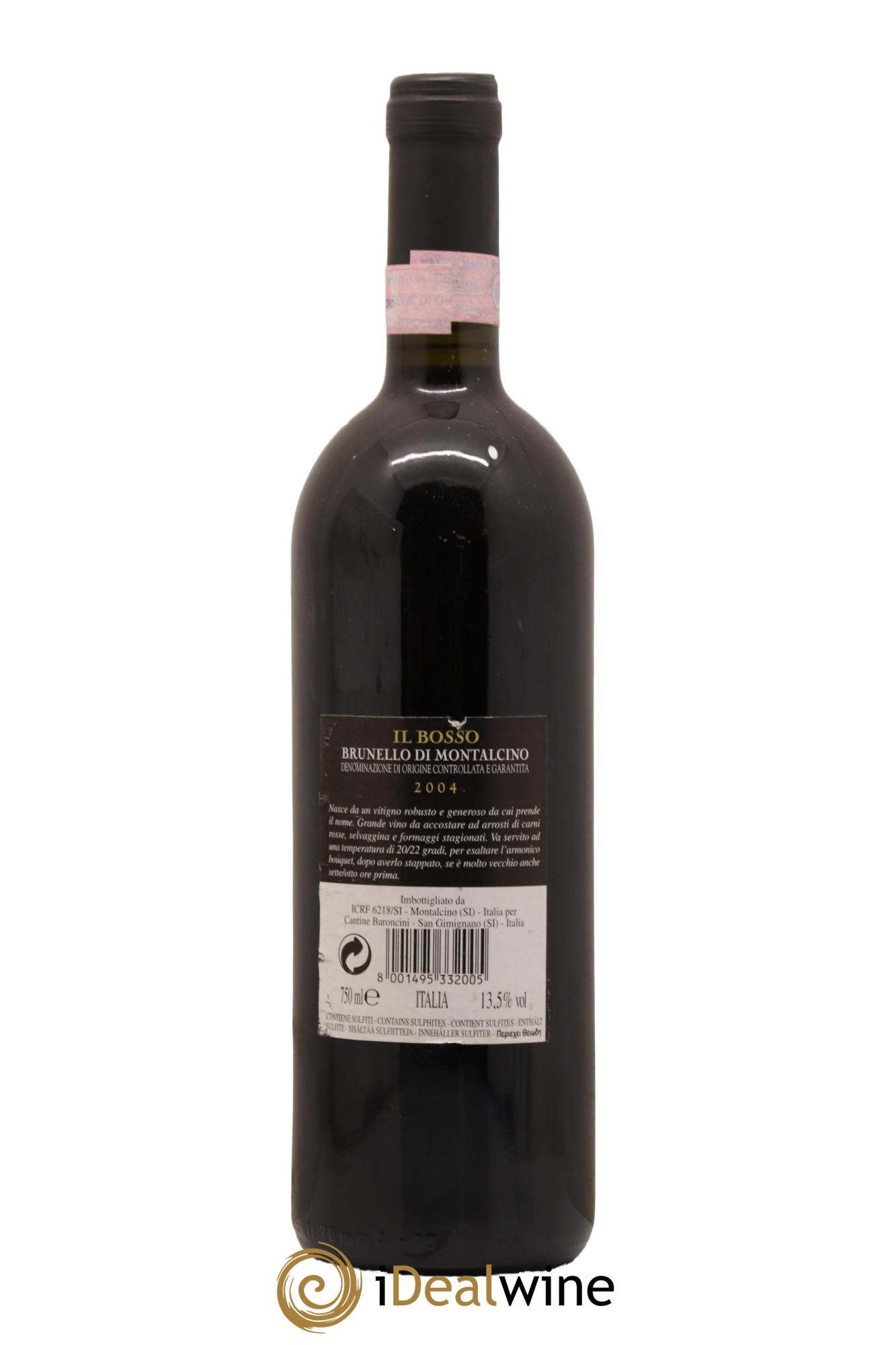 Brunello di Montalcino DOCG Il Bosso 2004 - Lotto di 1 bottiglia - 1