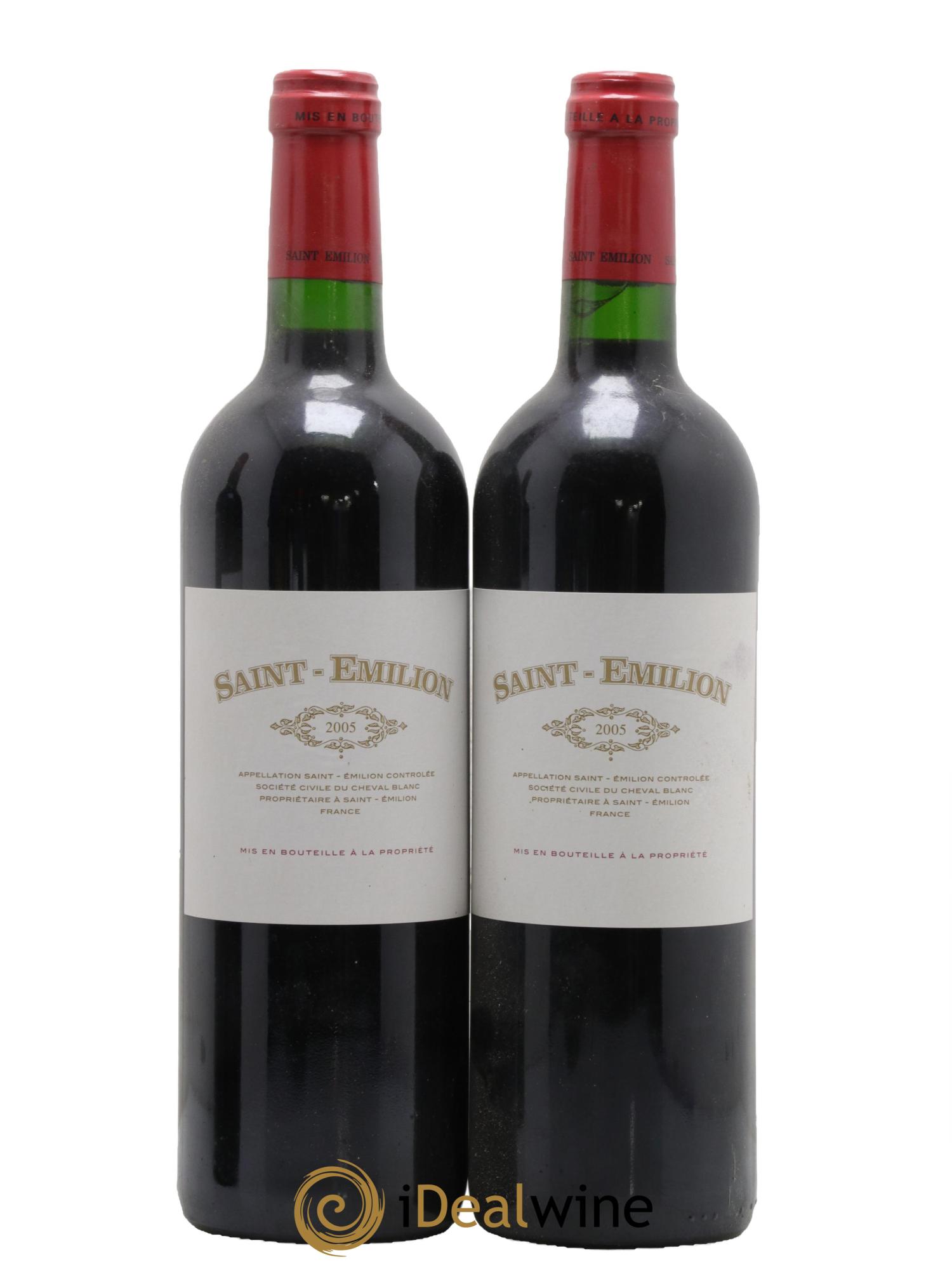 Saint-Émilion Saint Emilion de Cheval Blanc 2005 - Lot de 2 bouteilles - 0