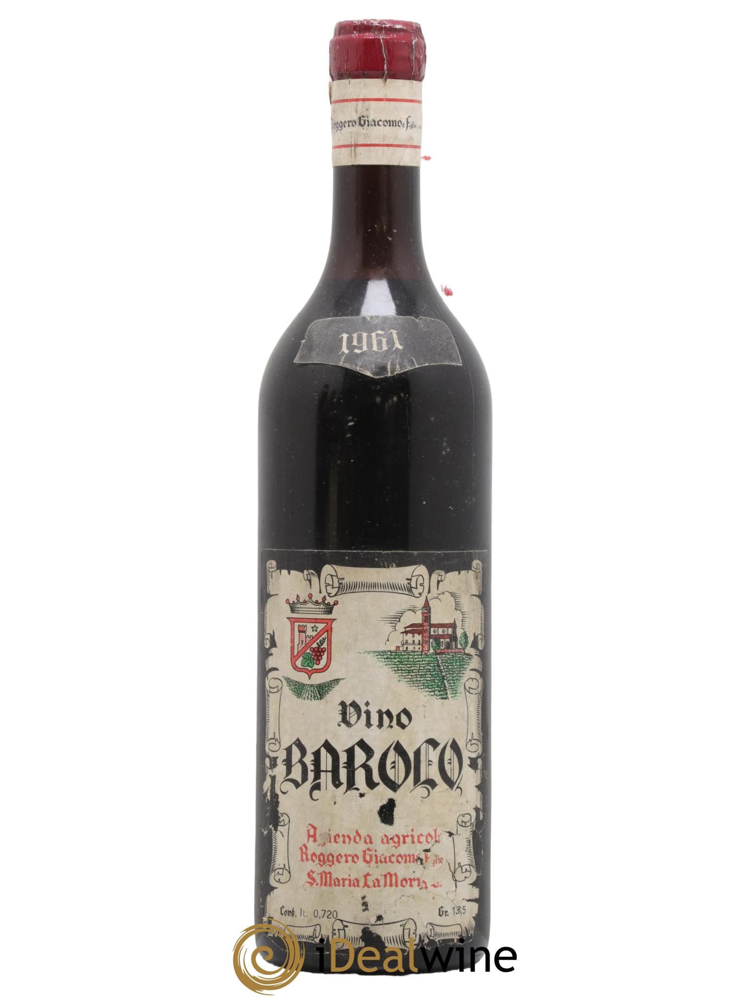Barolo Roggero Giacomo 1961 - Lot de 1 bouteille - 0
