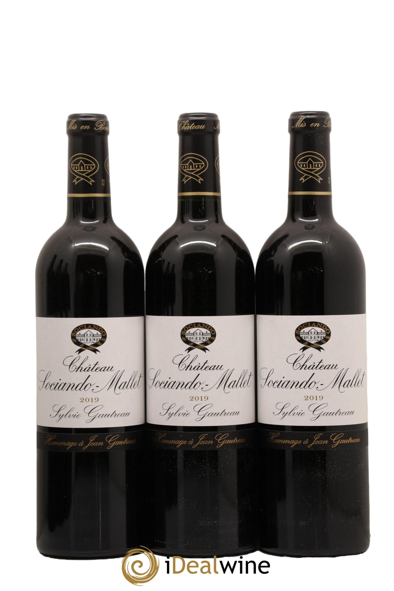 Château Sociando Mallet 2019 - Lotto di 12 bottiglie - 3