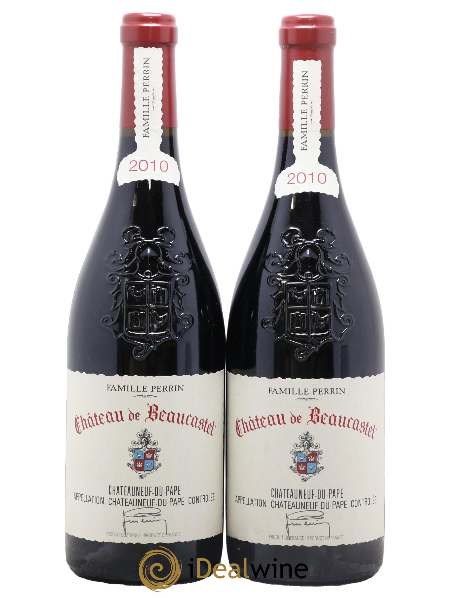 Châteauneuf-du-Pape Château de Beaucastel Famille Perrin 2010 - Lot de 2 bouteilles - 0