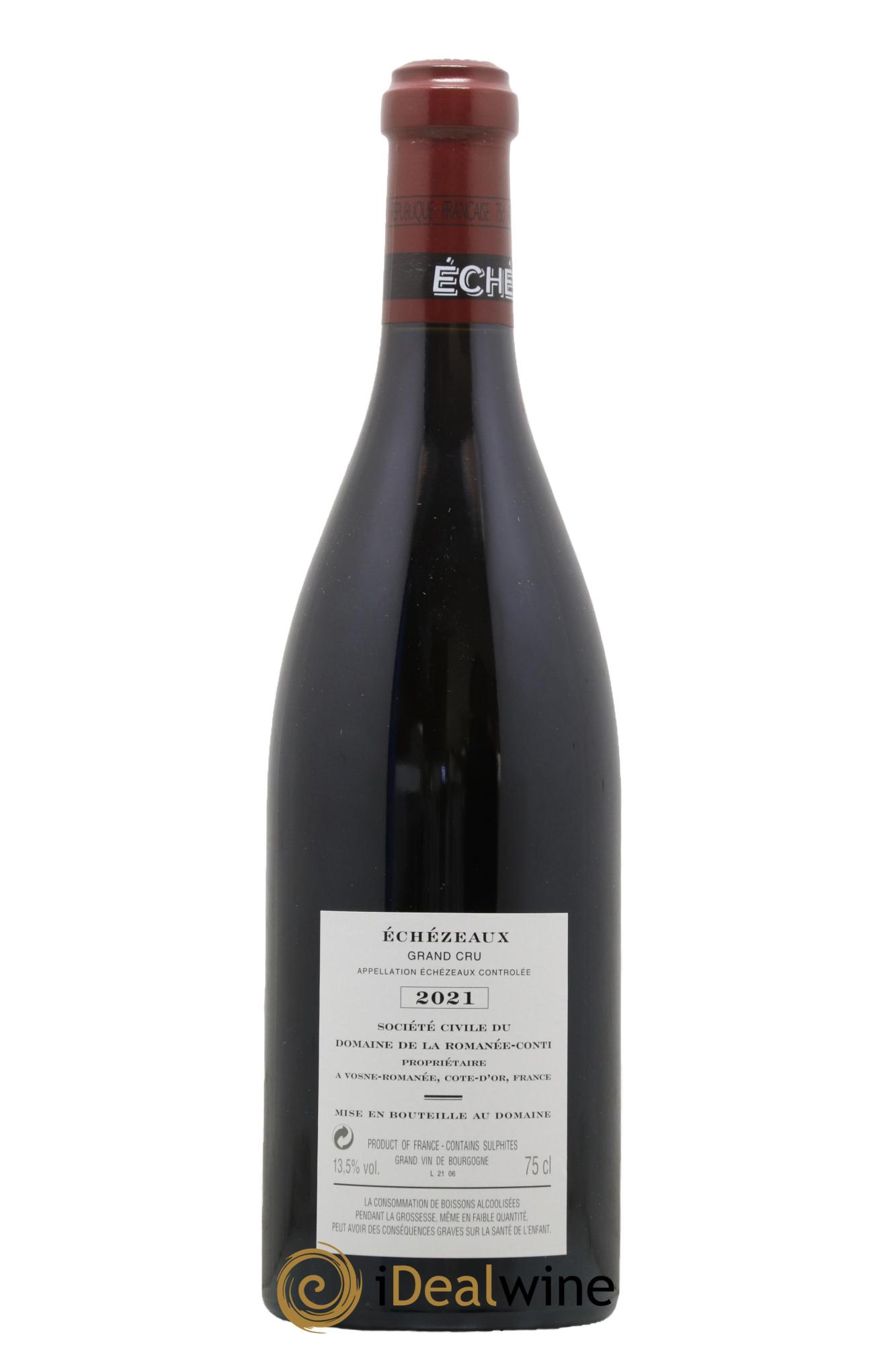 Echezeaux Grand Cru Domaine de la Romanée-Conti 2021 - Lotto di 1 bottiglia - 1