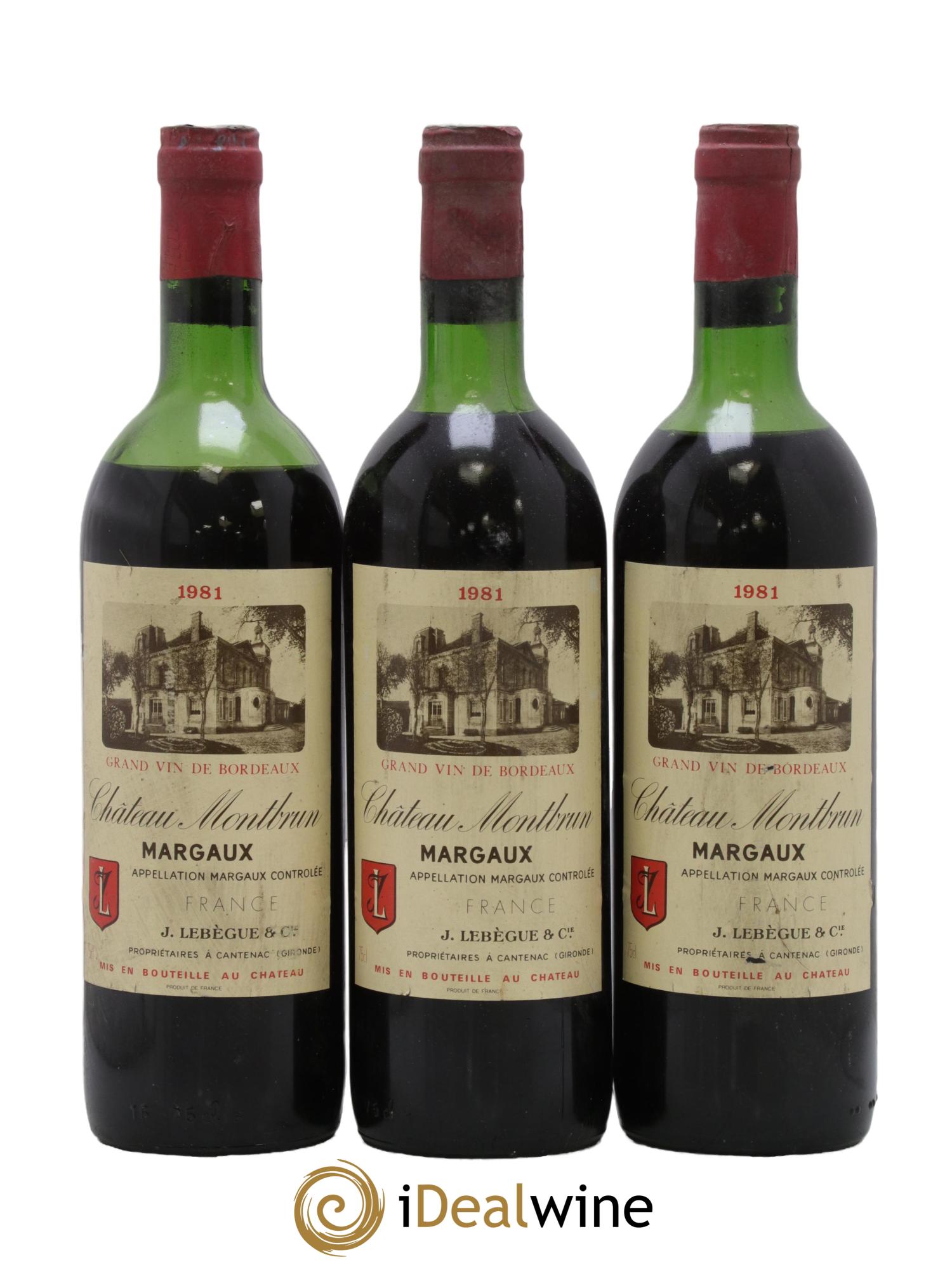 Château Montbrun Cru Bourgeois  1981 - Posten von 3 Flaschen - 0