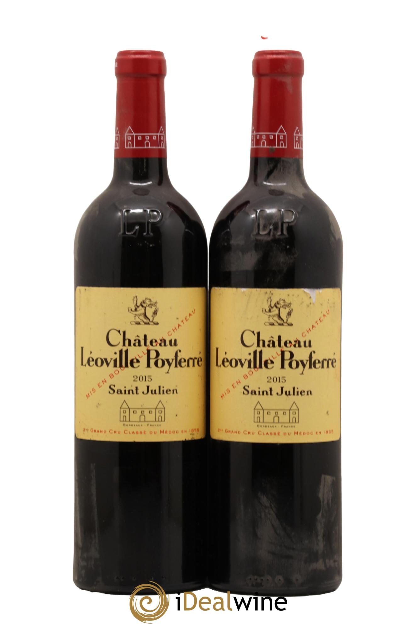 Château Léoville Poyferré 2ème Grand Cru Classé 2015 - Lot de 2 bouteilles - 0