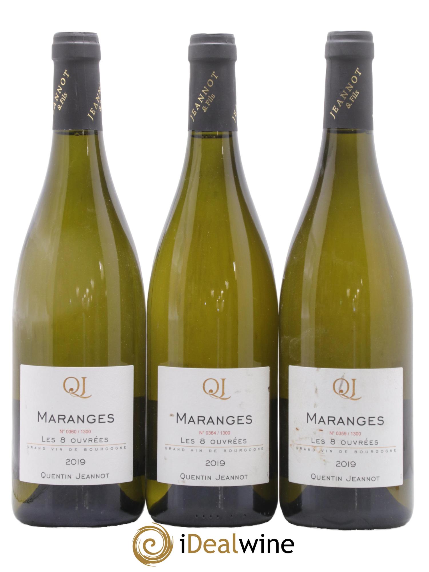 Maranges Les 8 Ouvrées Jeannot 2019 - Posten von 3 Flaschen - 0