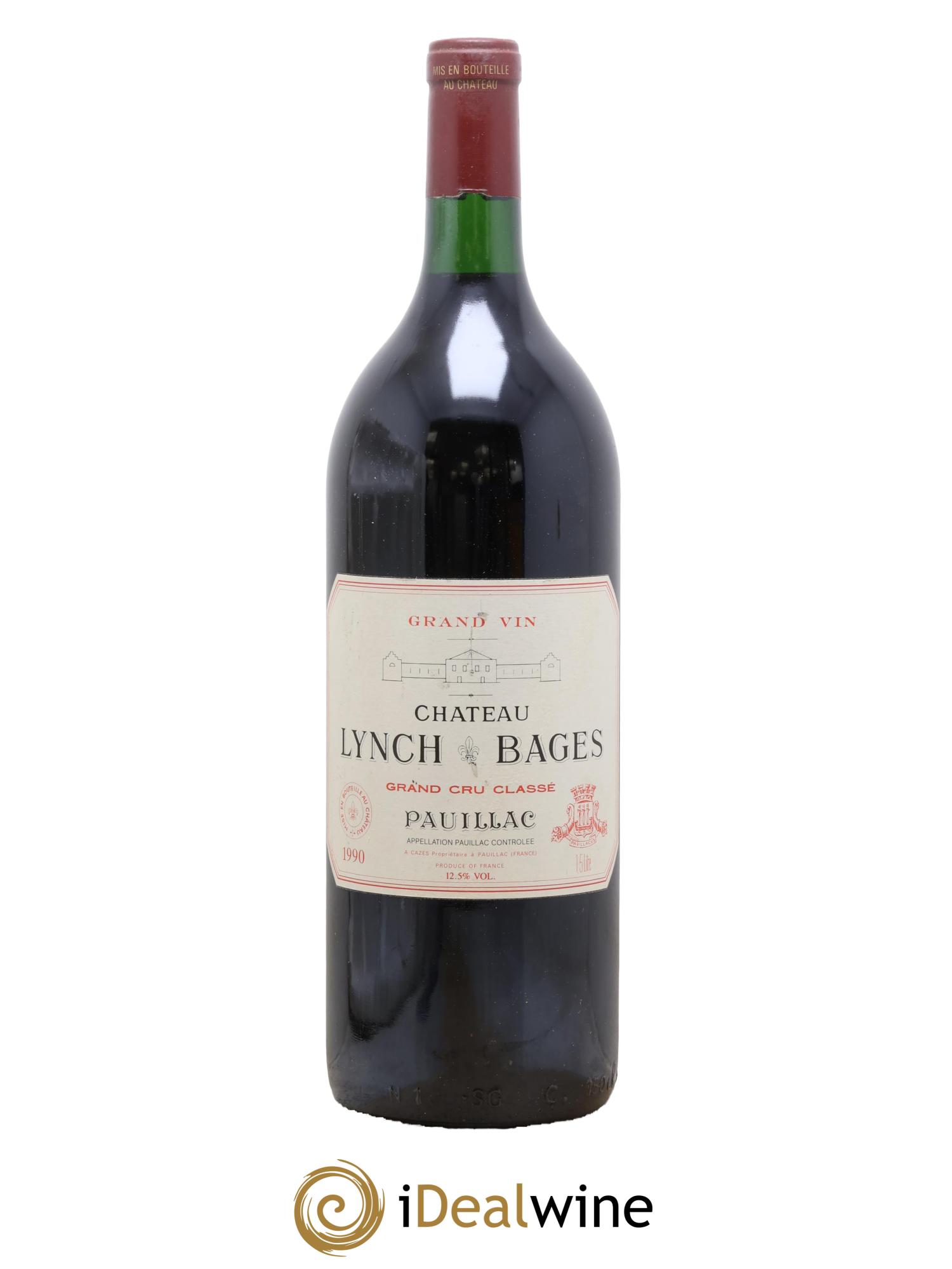 Château Lynch Bages 5ème Grand Cru Classé 1990 - Lot de 1 magnum - 0