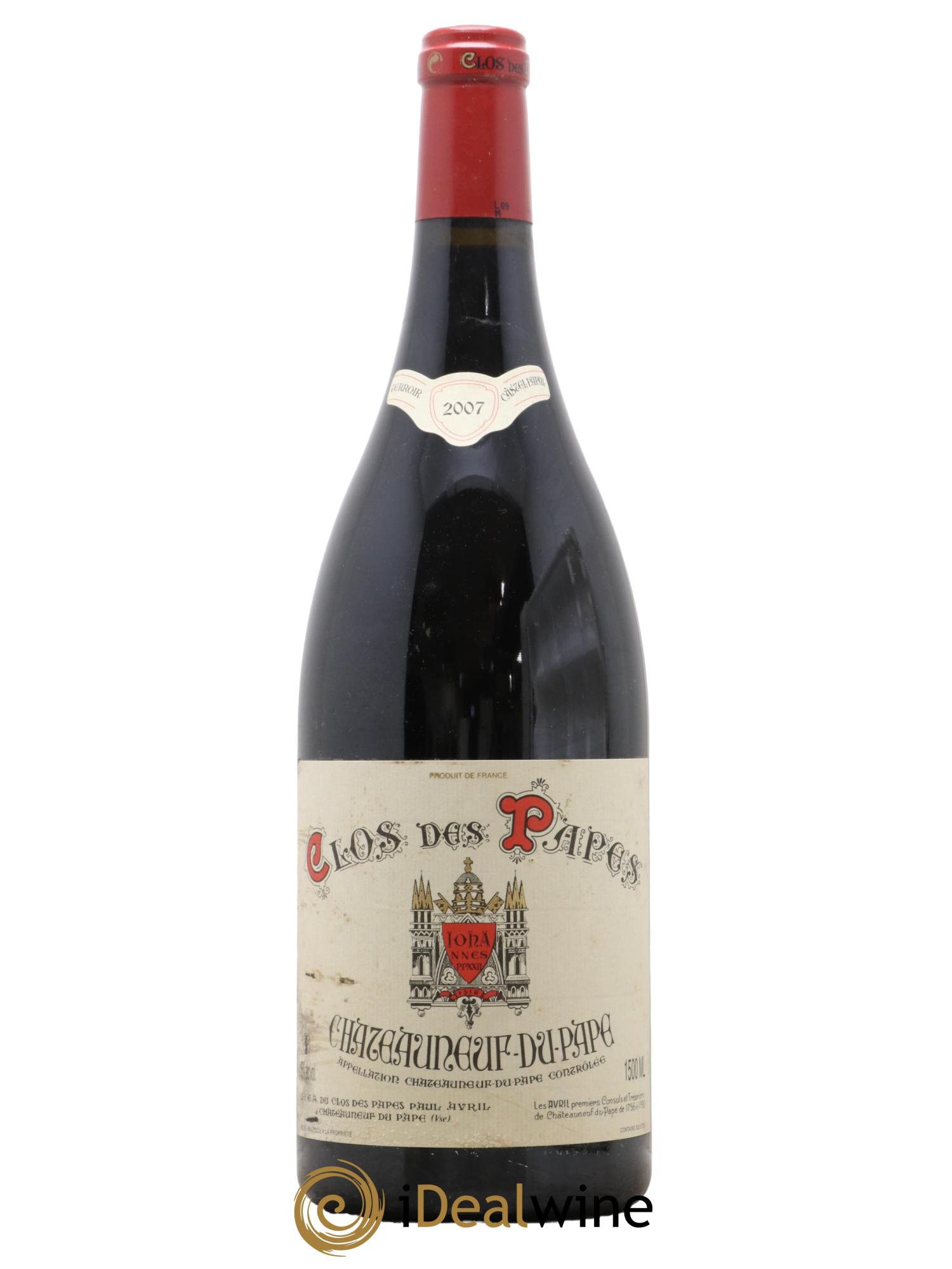Châteauneuf-du-Pape Clos des Papes - Paul Avril 2007 - Lot de 1 magnum - 0