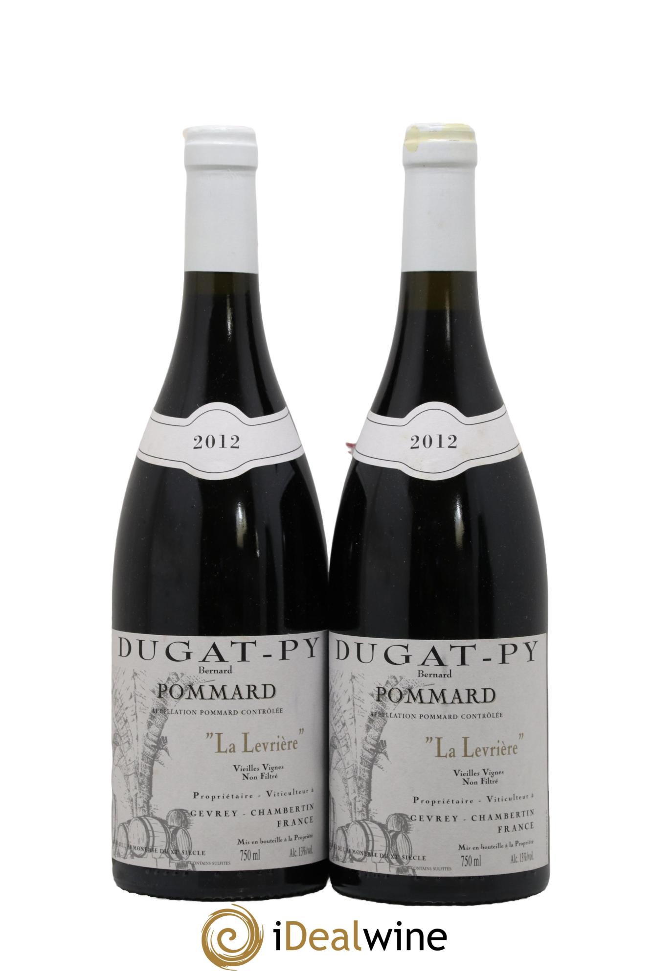 Pommard La Levrière Vieilles Vignes Dugat-Py 2012 - Lot de 2 bouteilles - 0