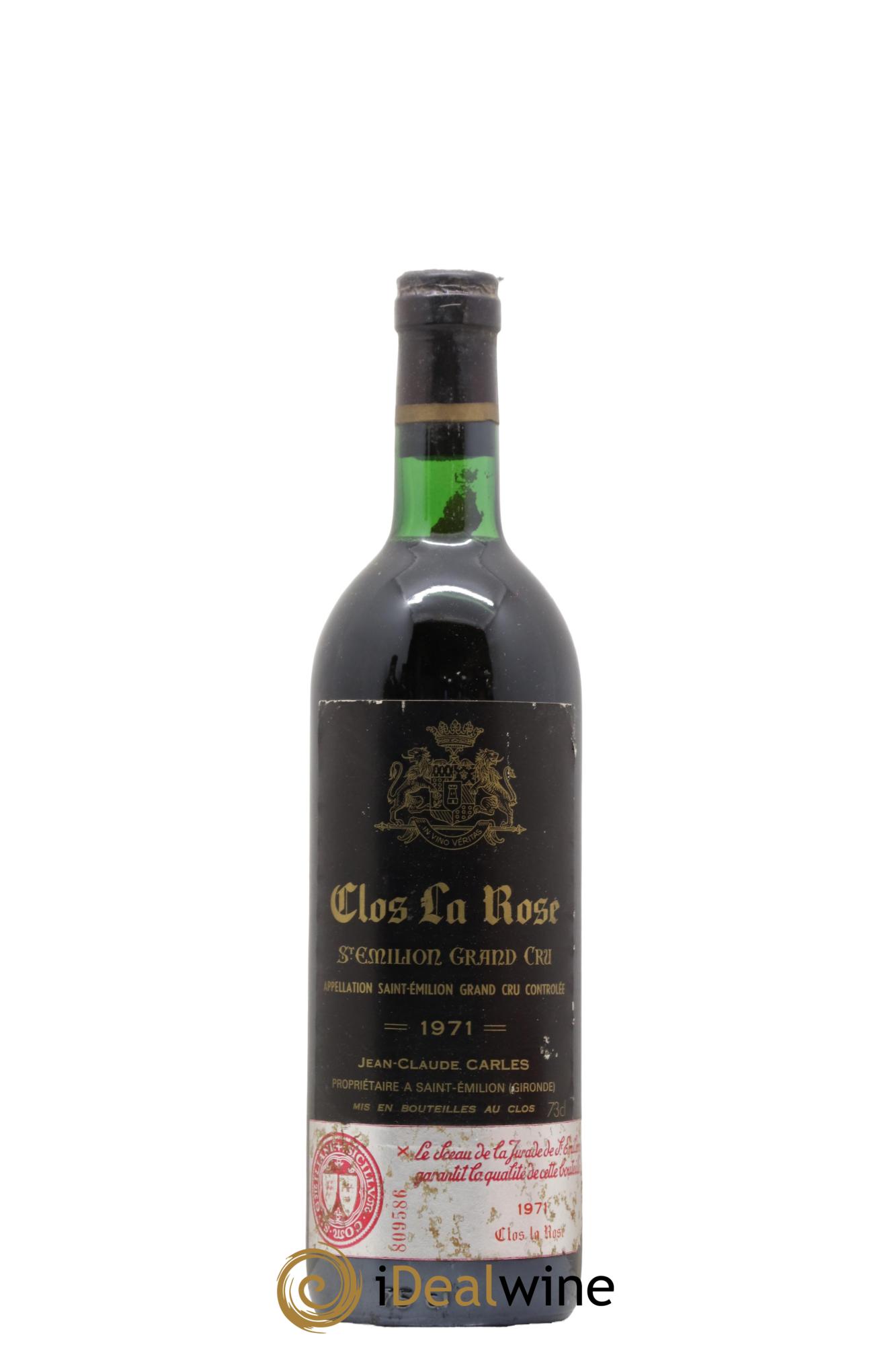 Saint-Émilion Grand Cru Clos La Rose 1971 - Lot de 1 bouteille - 0