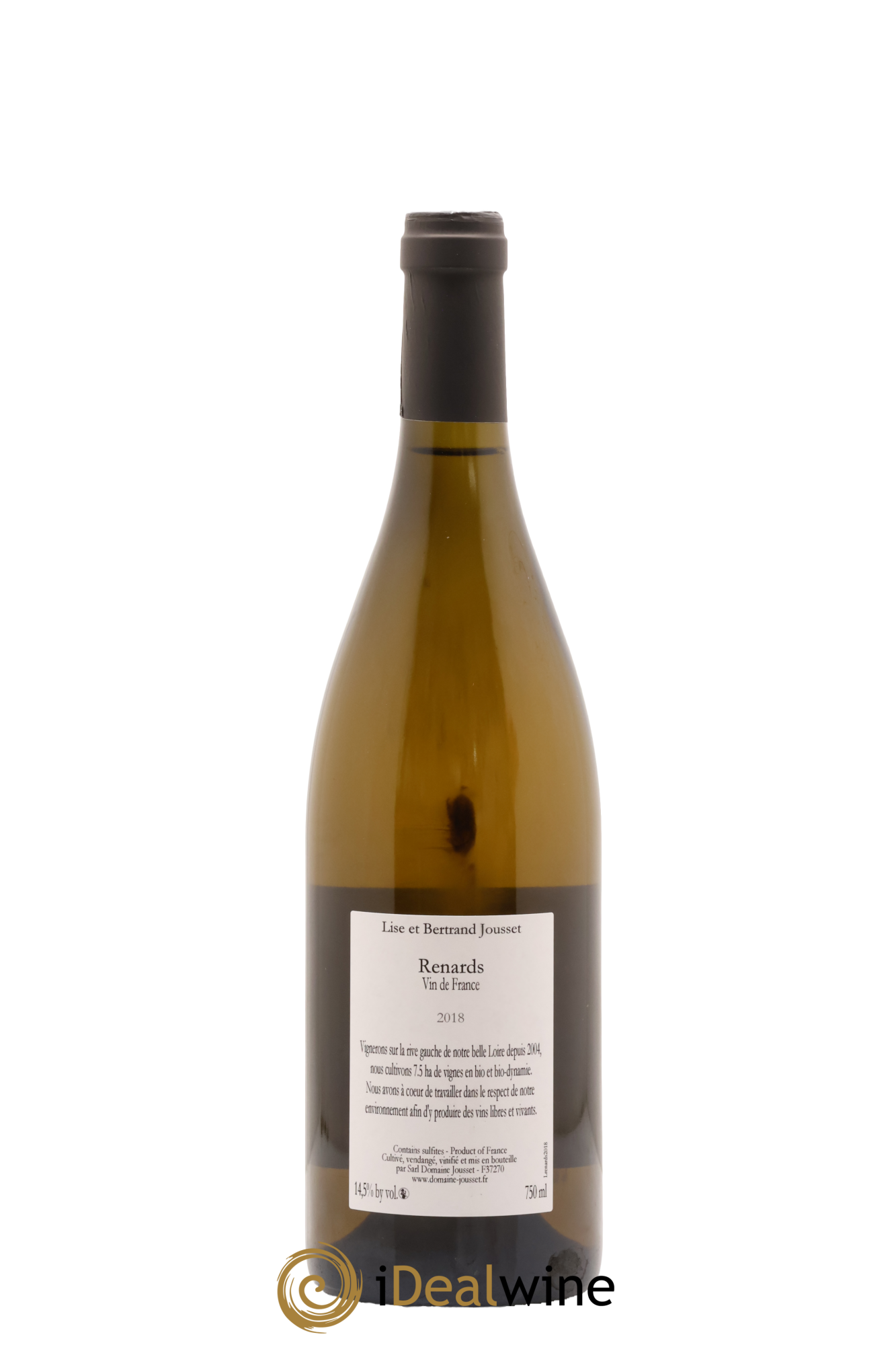 Vin de France Renards Lise et Bertrand Jousset 2018 - Lot of 1 bottle - 1