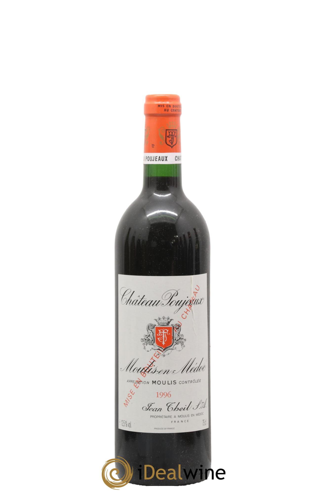 Château Poujeaux 1996 - Lot de 1 bouteille - 0