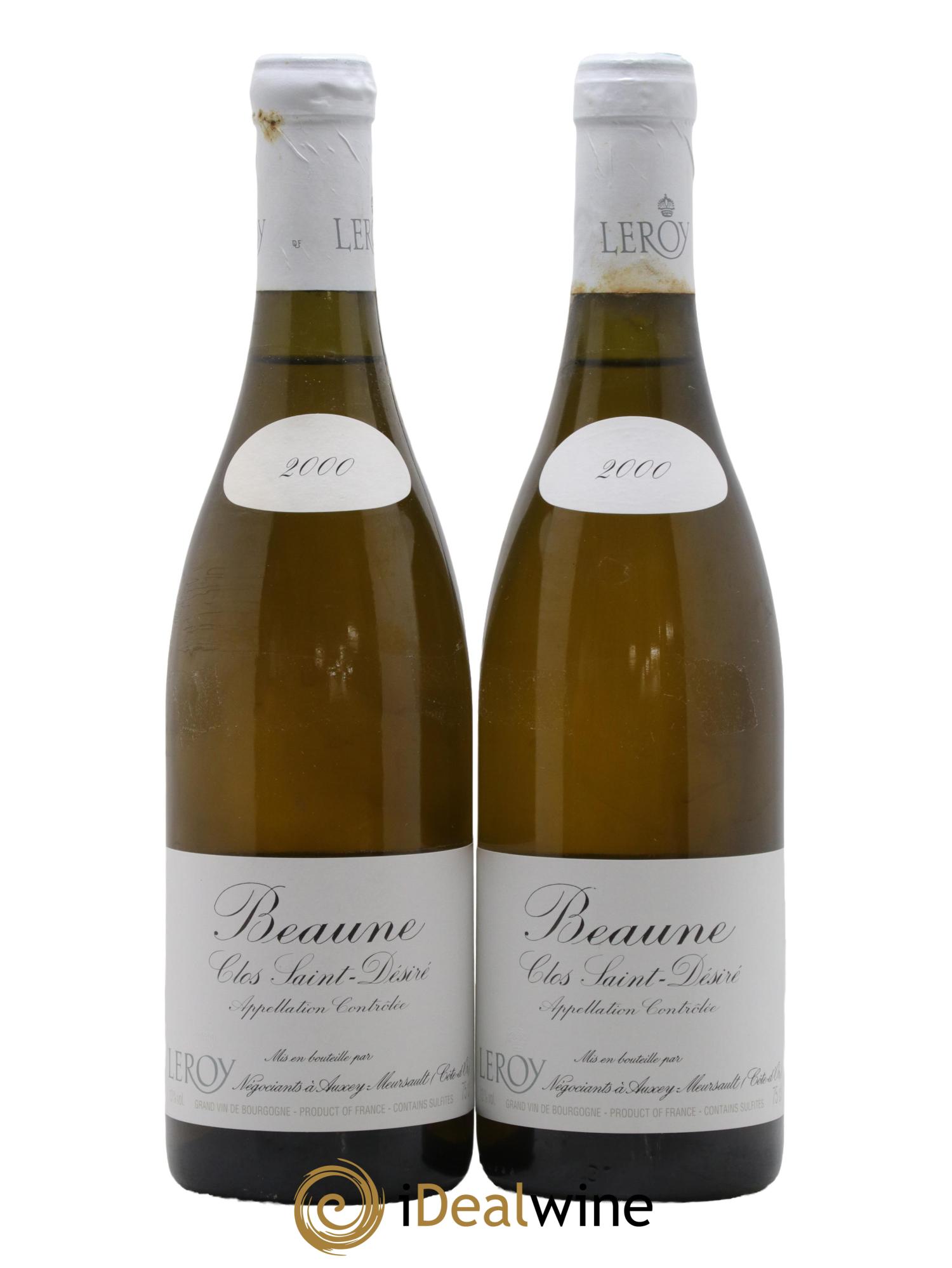 Beaune Clos Saint Désiré Leroy SA 2000 - Lot de 2 bouteilles - 0