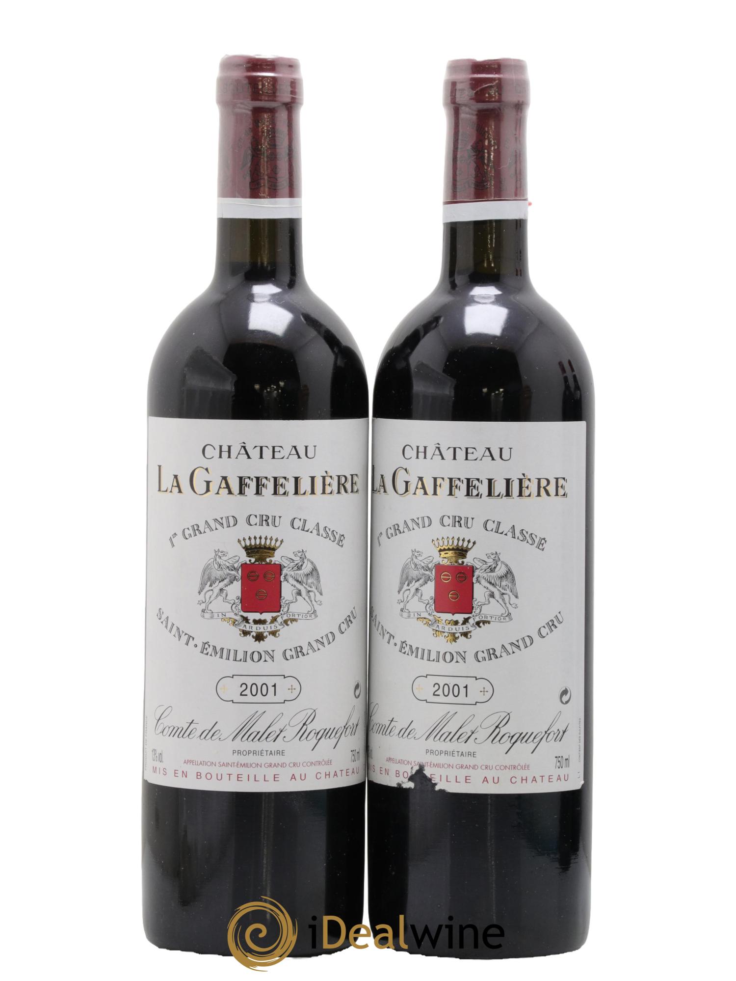 Château la Gaffelière 1er Grand Cru Classé B 2001 - Posten von 2 Flaschen - 0