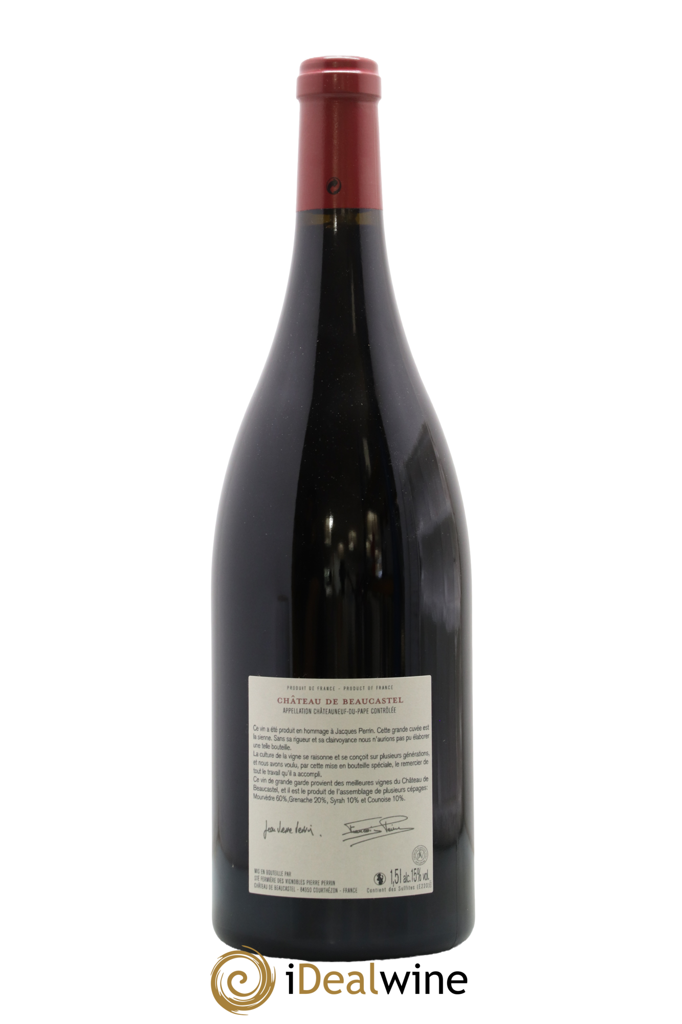Châteauneuf-du-Pape Château de Beaucastel Hommage à Jacques Perrin Famille Perrin 2010 - Lot de 1 magnum - 1