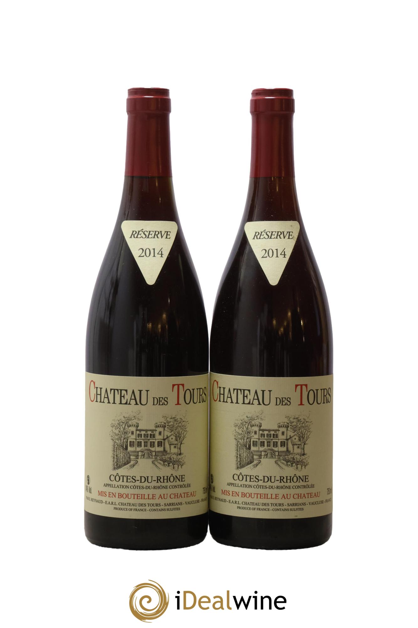 Côtes-du-Rhône Château des Tours Emmanuel Reynaud 2014 - Lot de 2 bouteilles - 0