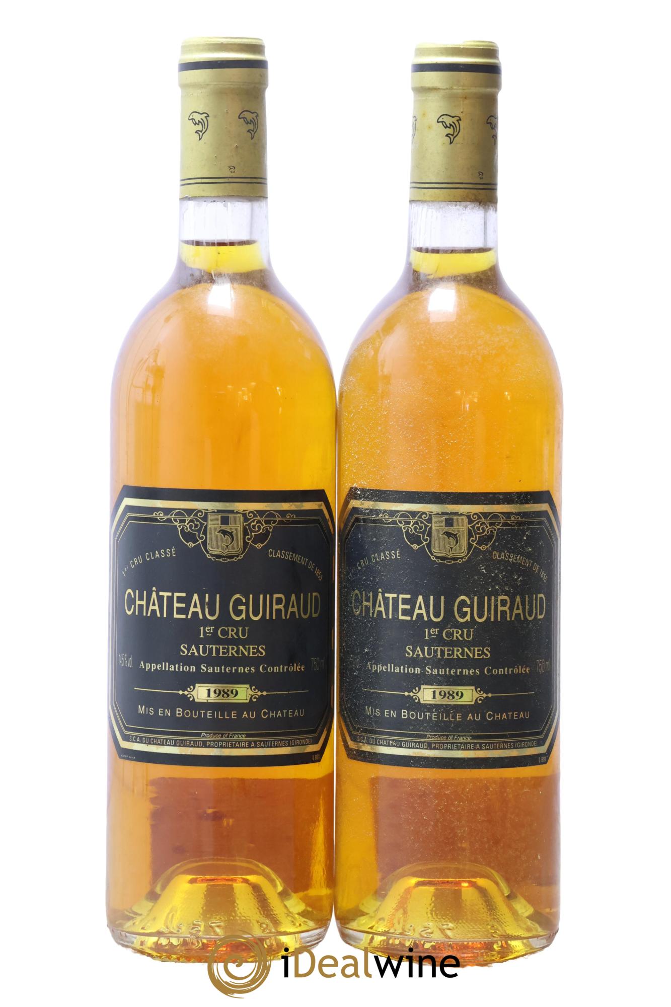 Château Guiraud 1er Grand Cru Classé 1989 - Lotto di 2 bottiglie - 0