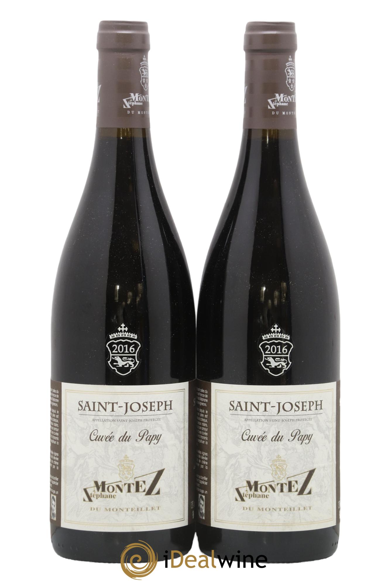 Saint-Joseph Cuvée du Papy Monteillet (Domaine du) - Stéphane Montez 2016 - Lot de 2 bouteilles - 0