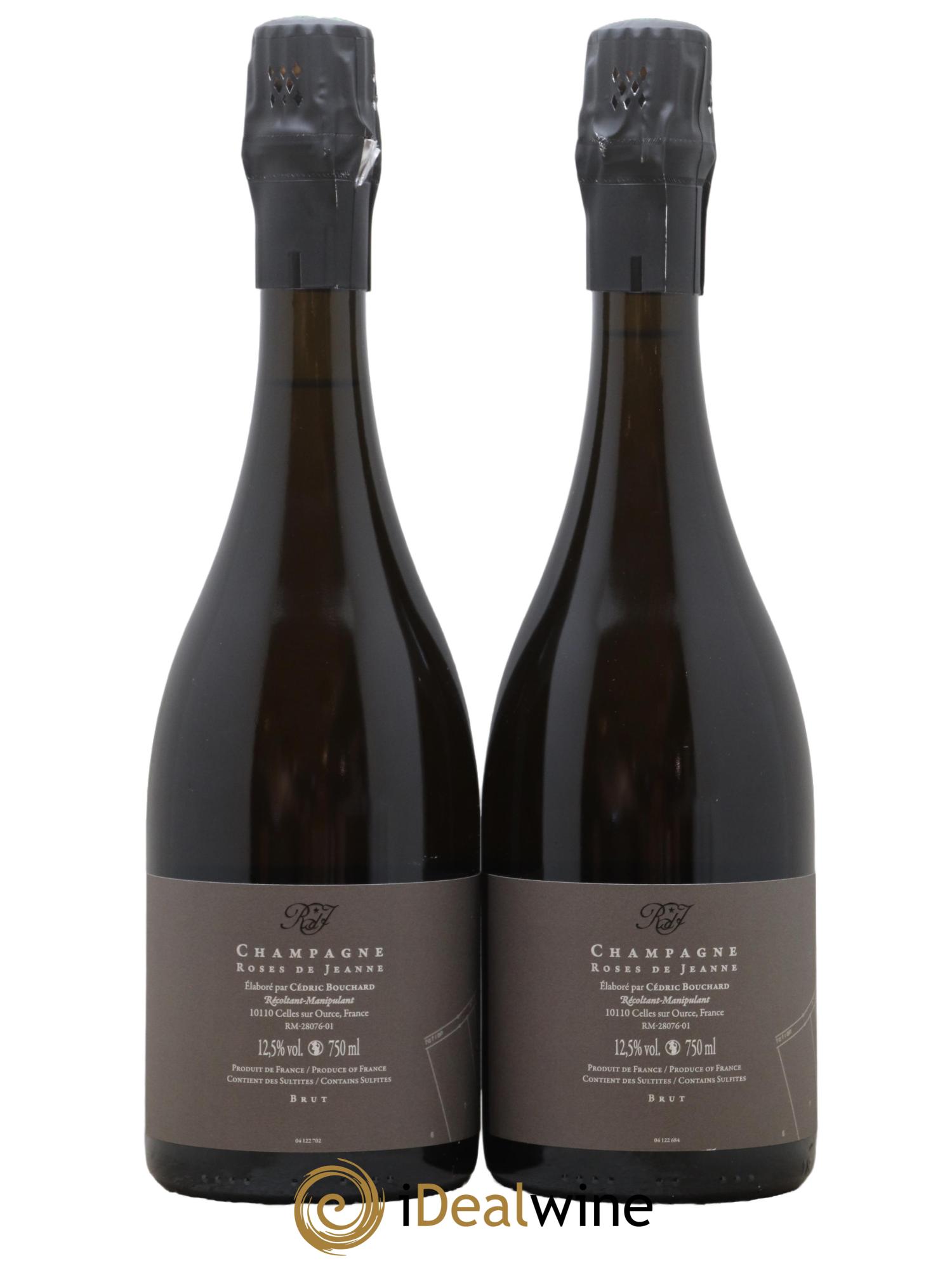 Roses de Jeanne Côte de Val Vilaine Blanc de Noirs Cédric Bouchard 2021 - Lot de 2 bouteilles - 1
