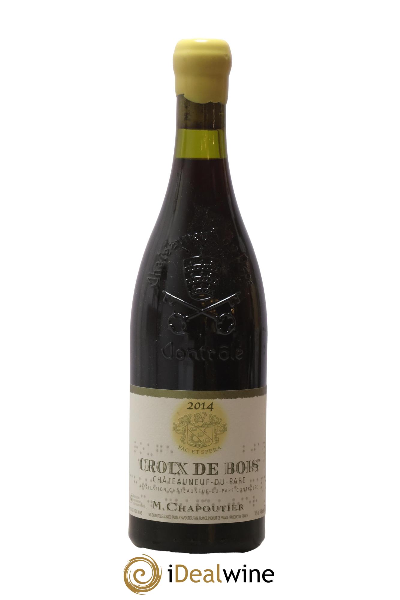 Châteauneuf-du-Pape Croix de Bois Chapoutier 2014 - Lot of 1 bottle - 0