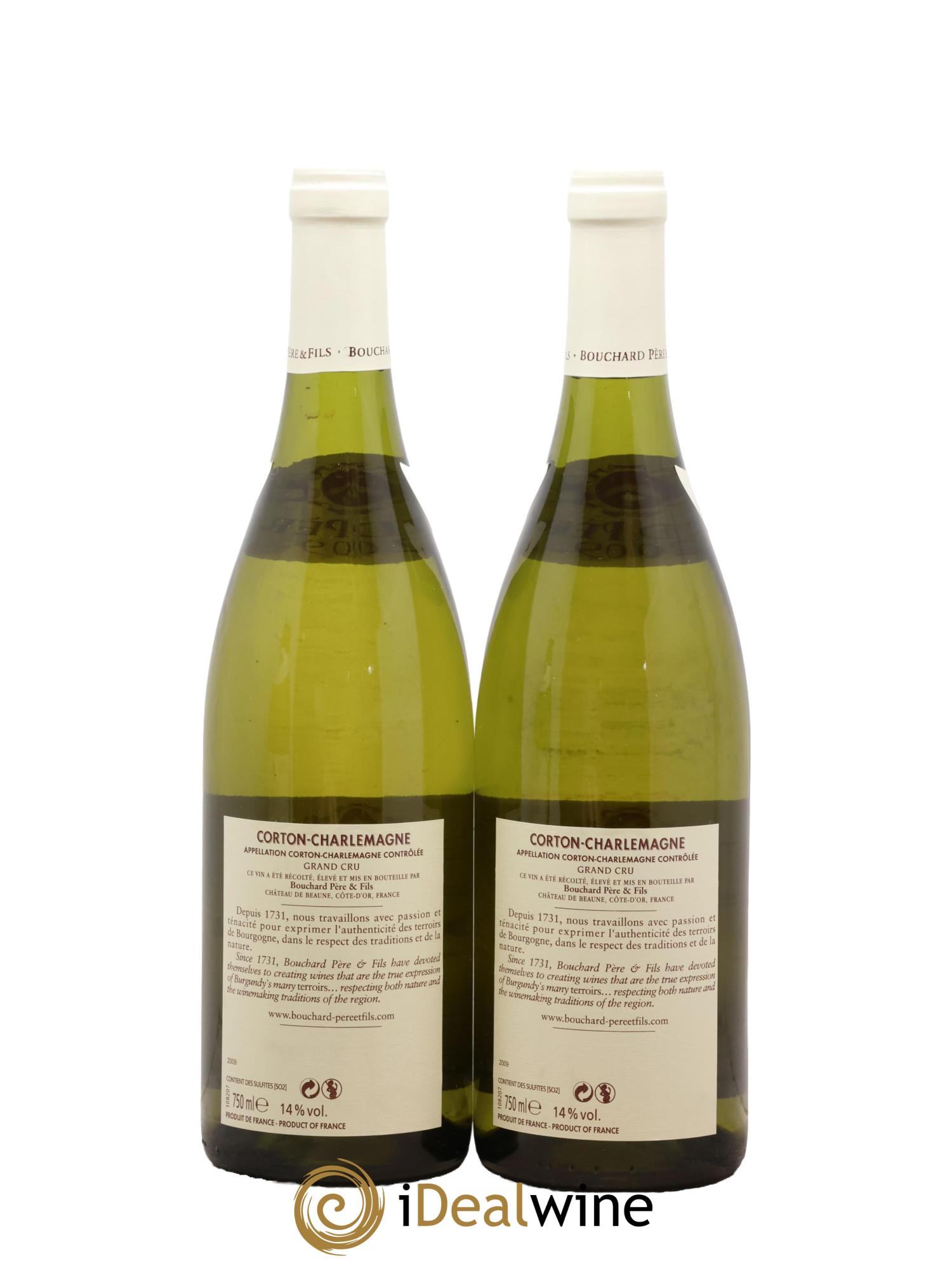 Corton-Charlemagne Grand Cru Bouchard Père & Fils 2009 - Lot of 2 bottles - 1