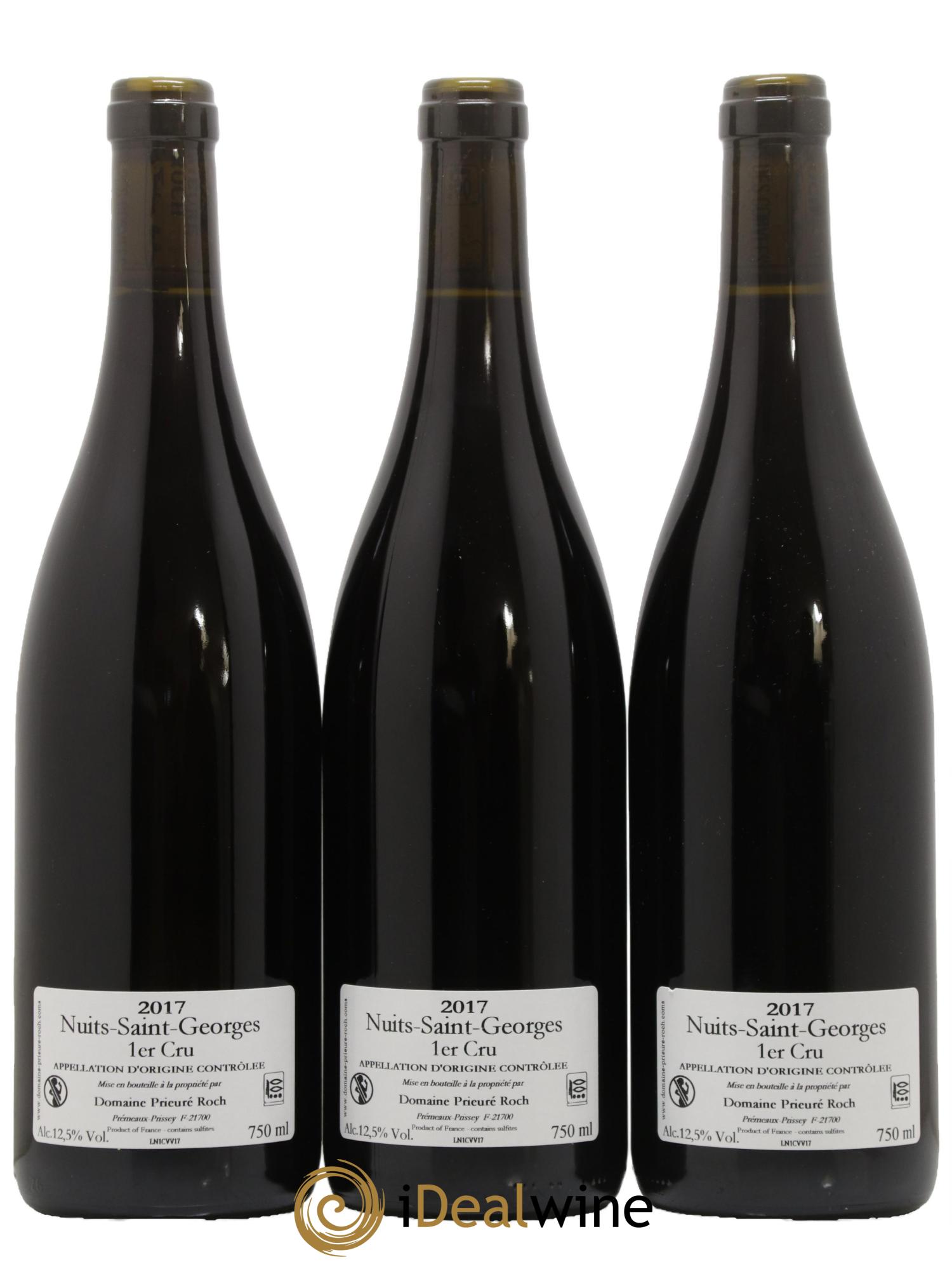 Nuits-Saint-Georges 1er Cru Vieilles Vignes Prieuré Roch 2017 - Lot de 3 bouteilles - 1