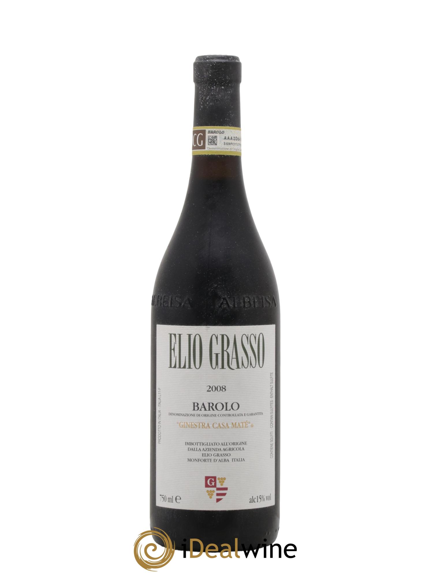 Barolo Ginestra Casa Maté Elio Grasso 2008 - Lot de 1 bouteille - 0