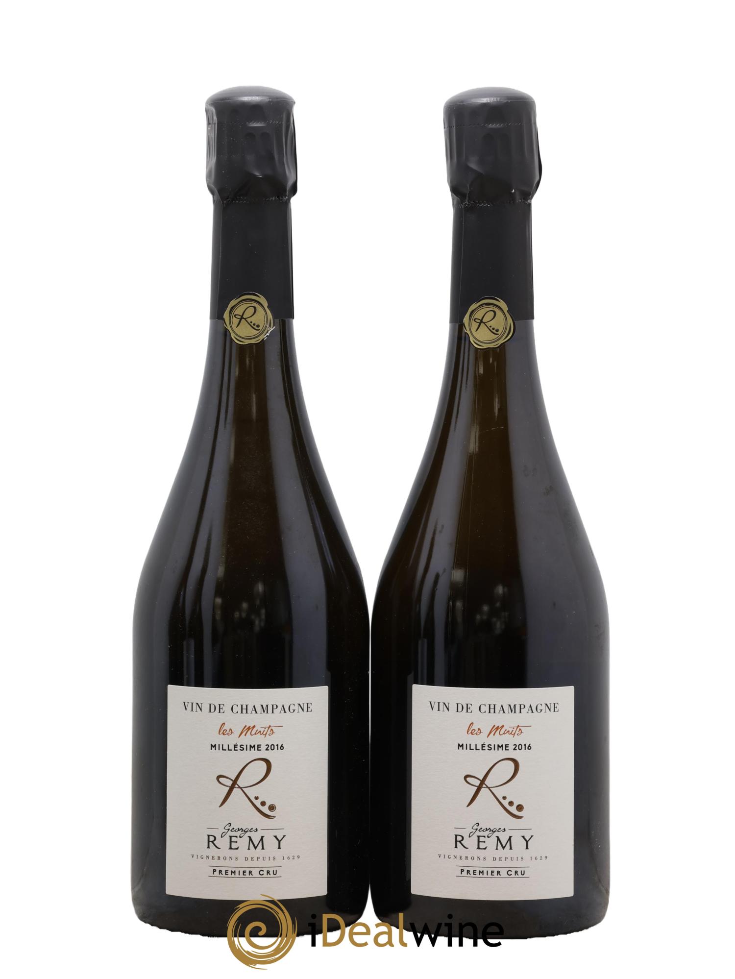 Champagne Les Muits Georges Remy 2016 - Posten von 2 Flaschen - 0