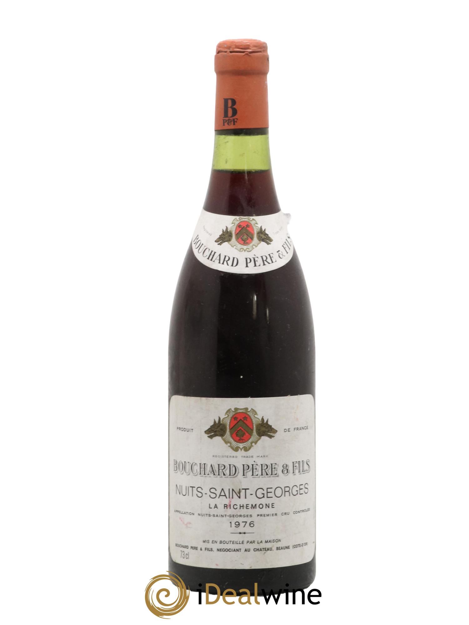 Nuits-Saint-Georges 1er Cru La Richemone Maison Bouchard 1976 - Lot de 1 bouteille - 0