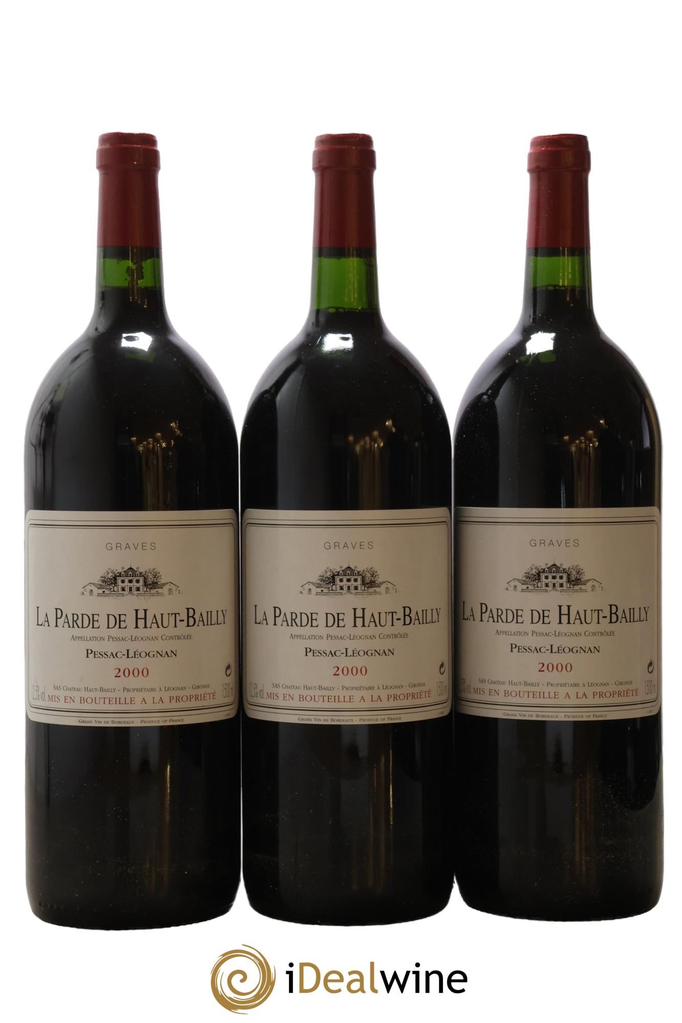 Haut Bailly II (Anciennement La Parde de Haut-Bailly) Second Vin 2000 - Lot de 6 magnums - 3