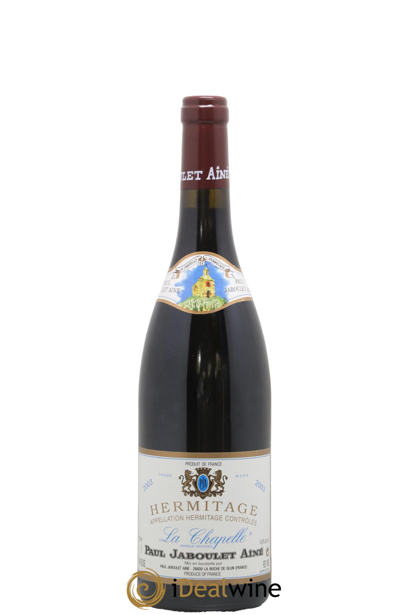 Hermitage La Chapelle Paul Jaboulet Ainé 2003 - Lot de 1 bouteille - 0
