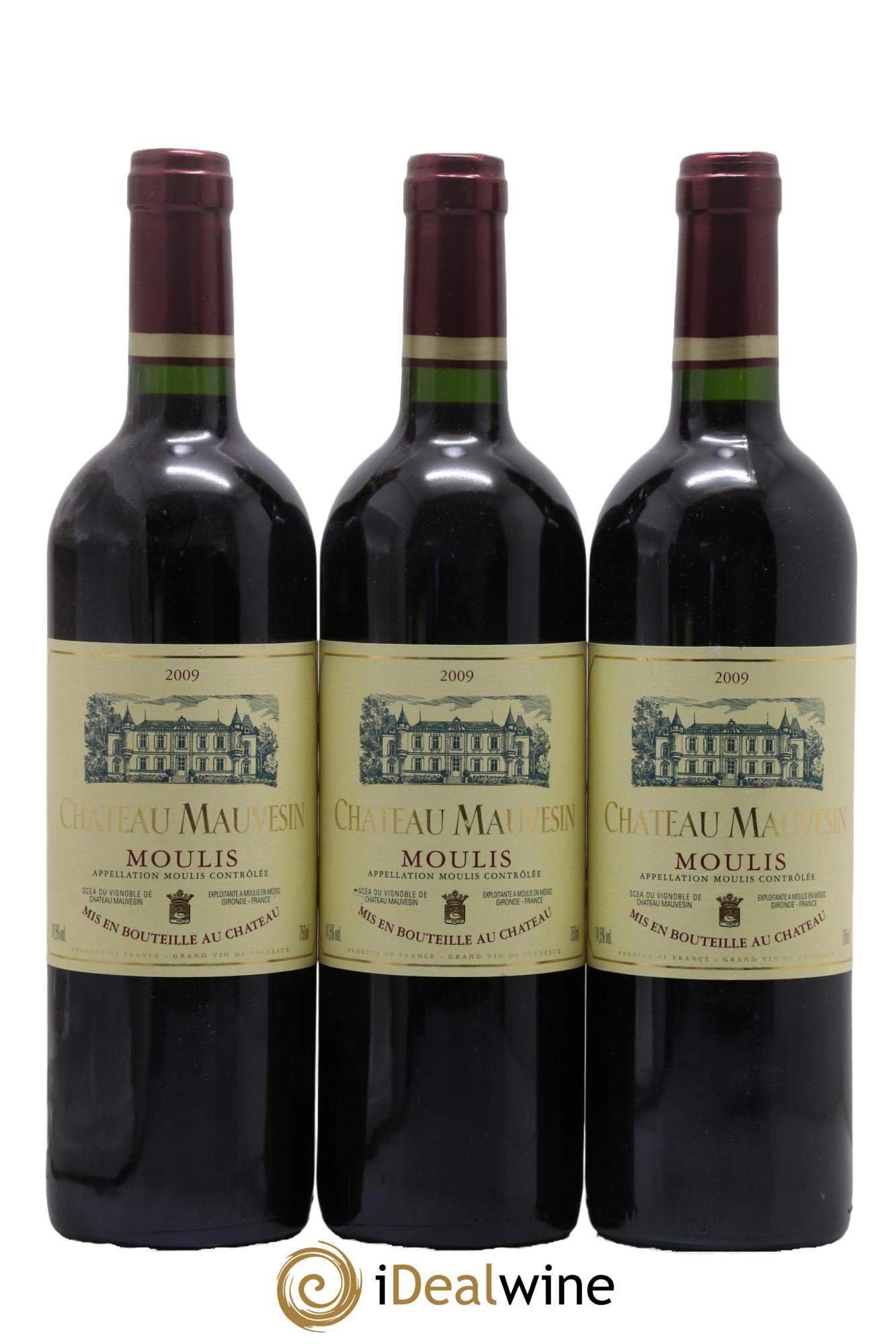 Château Mauvesin Cru Bourgeois 2009 - Lot de 3 bouteilles - 0
