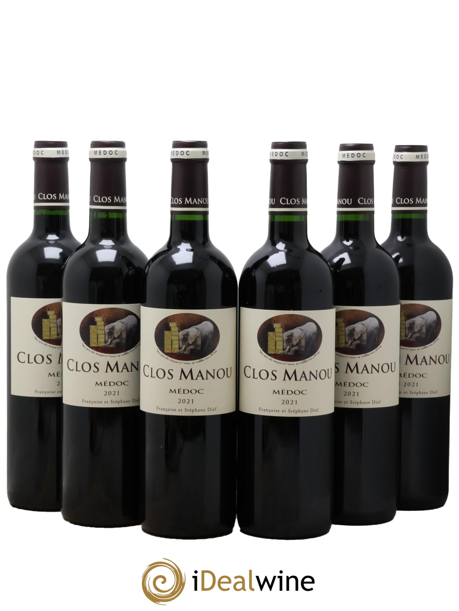 Clos Manou 2021 - Lot of 6 bottles - 0
