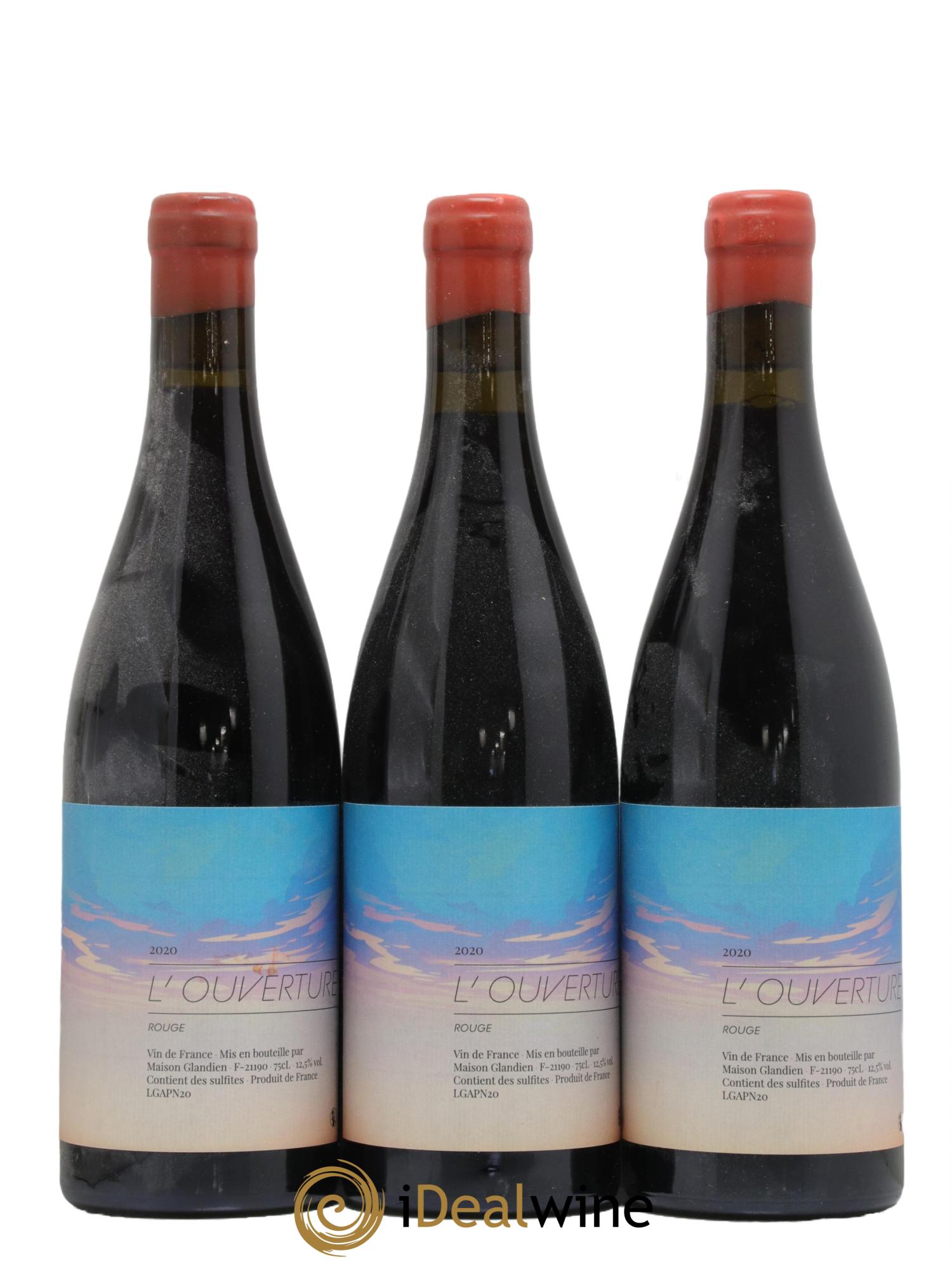 Vin de France L'Ouverture Maison Glandien 2020 - Lot de 3 bouteilles - 0