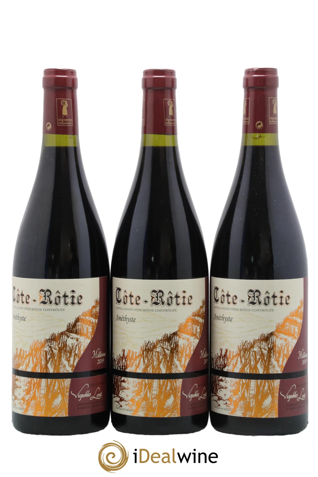 Côte-Rôtie Améthyste Vignobles Levet 2019 - Lot de 3 bouteilles - 0