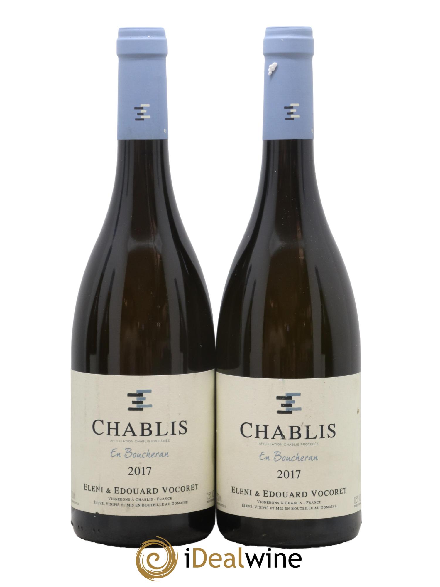 Chablis En Boucheran Eleni et Edouard Vocoret 2017 - Lot de 2 bouteilles - 0