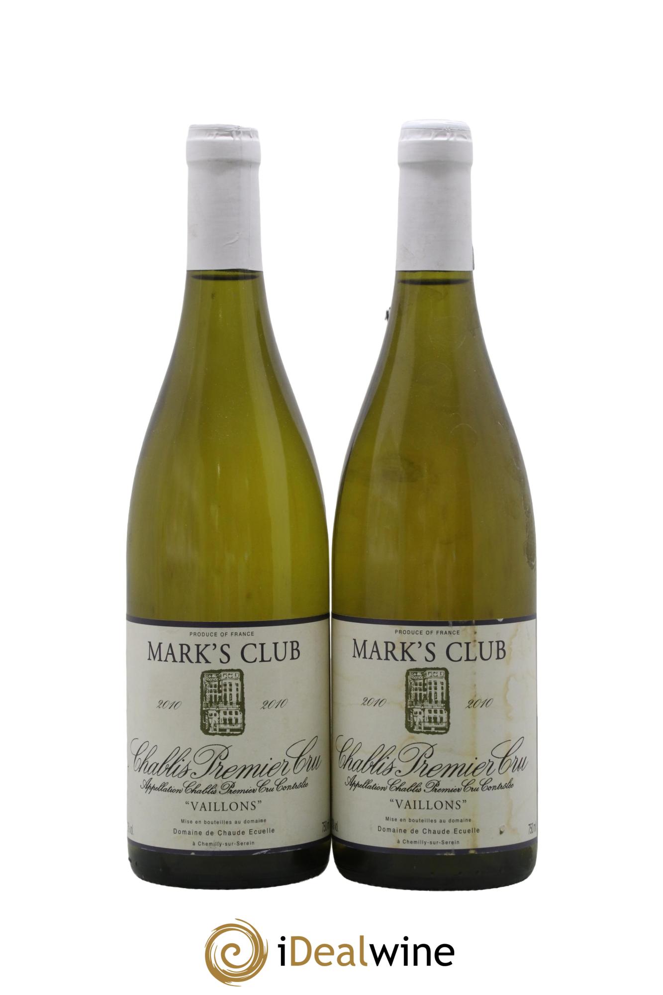 Chablis 1er Cru Vaillons Domaine de Chaude Écuelle 2010 - Lot de 2 bouteilles - 0