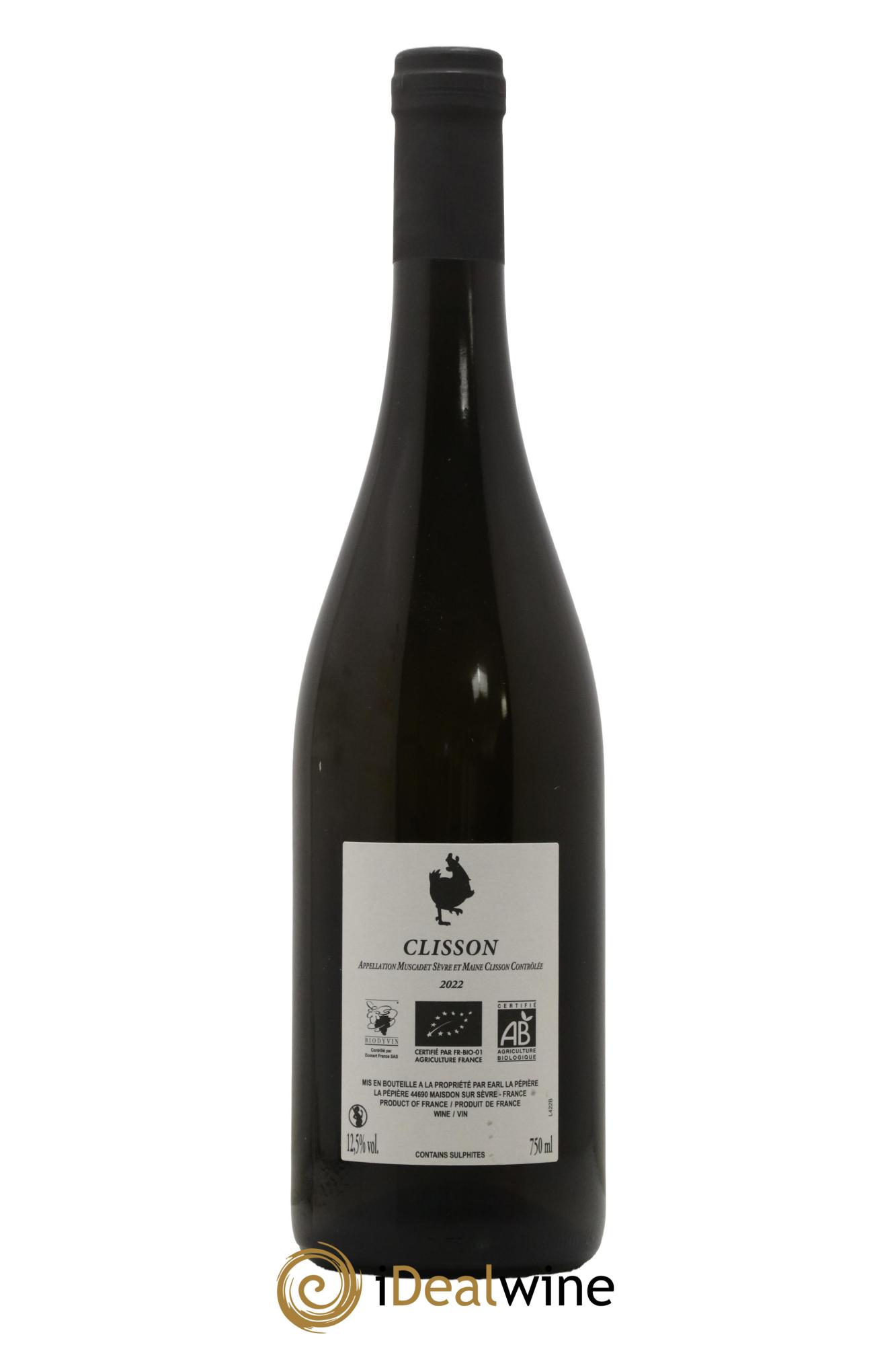 Muscadet-Sèvre-et-Maine Clisson Domaine de la Pépière 2022 - Lot of 1 bottle - 1