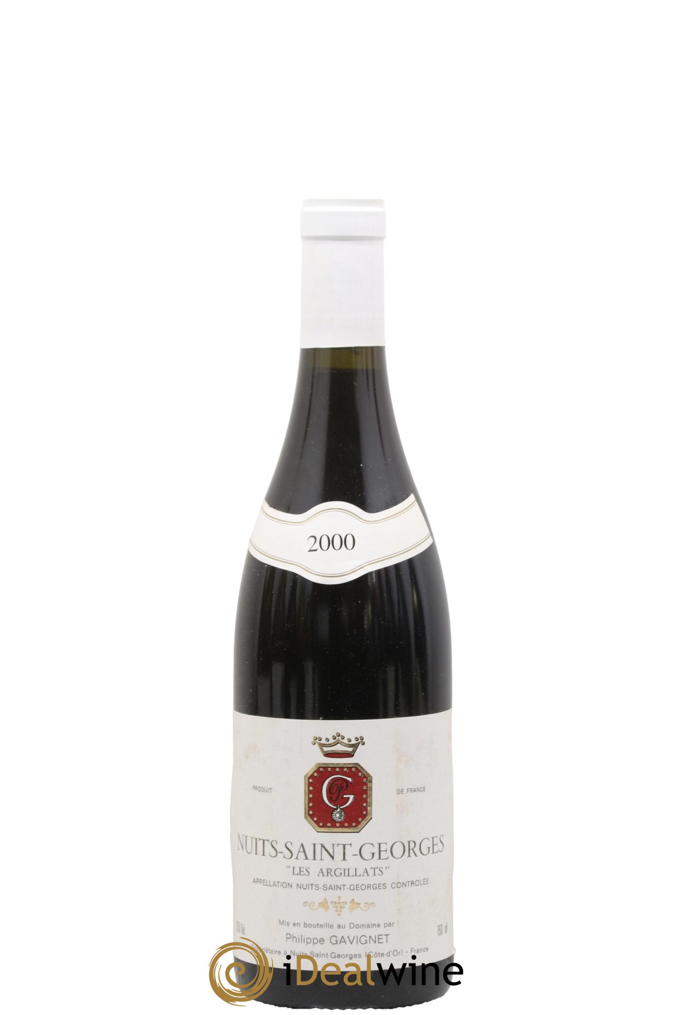 Nuits-Saint-Georges Les Argillats Domaine Philippe Gavignet 2000 - Lot de 1 bouteille - 0