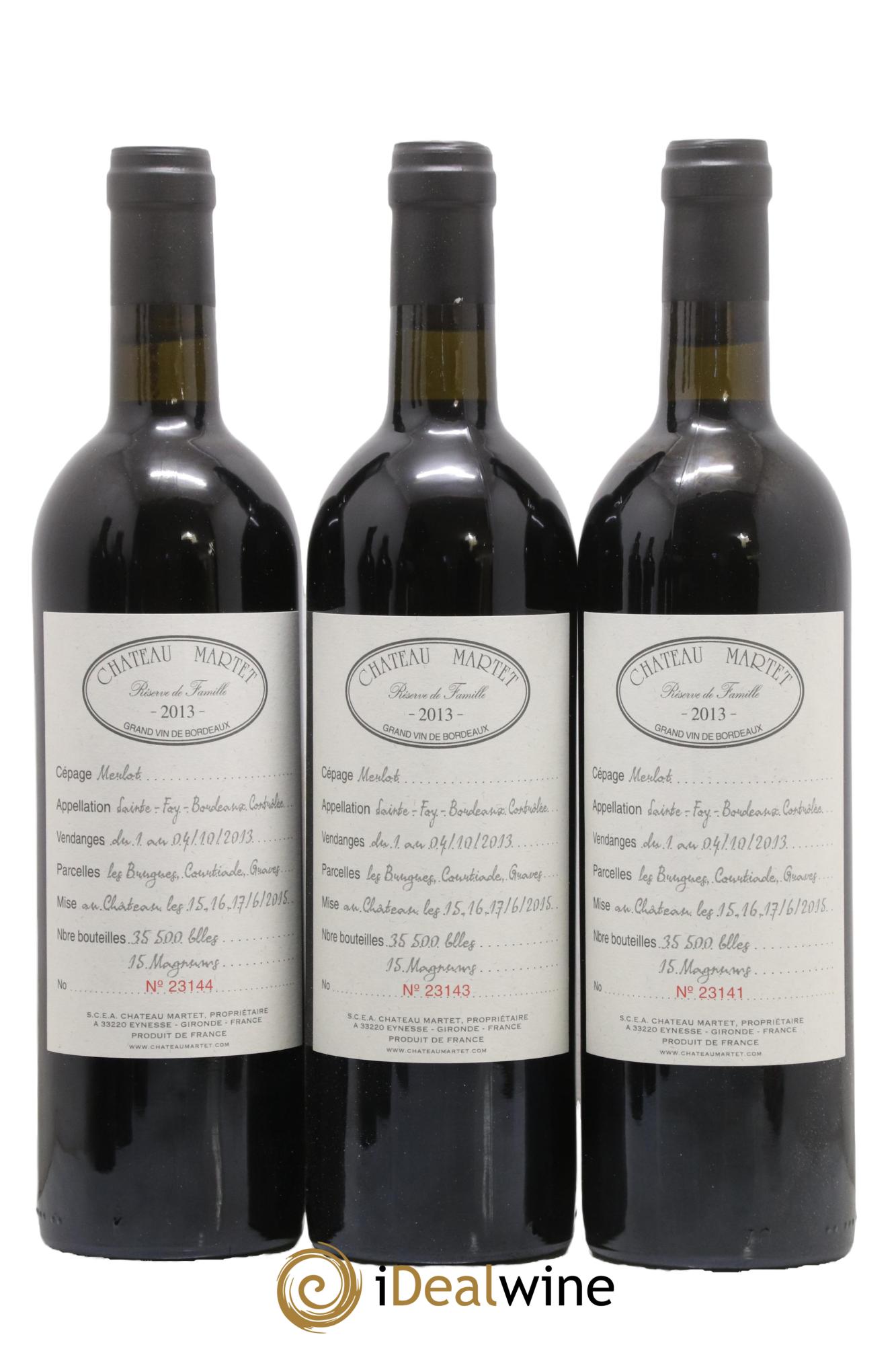 Château Martet 2013 - Posten von 6 Flaschen - 2