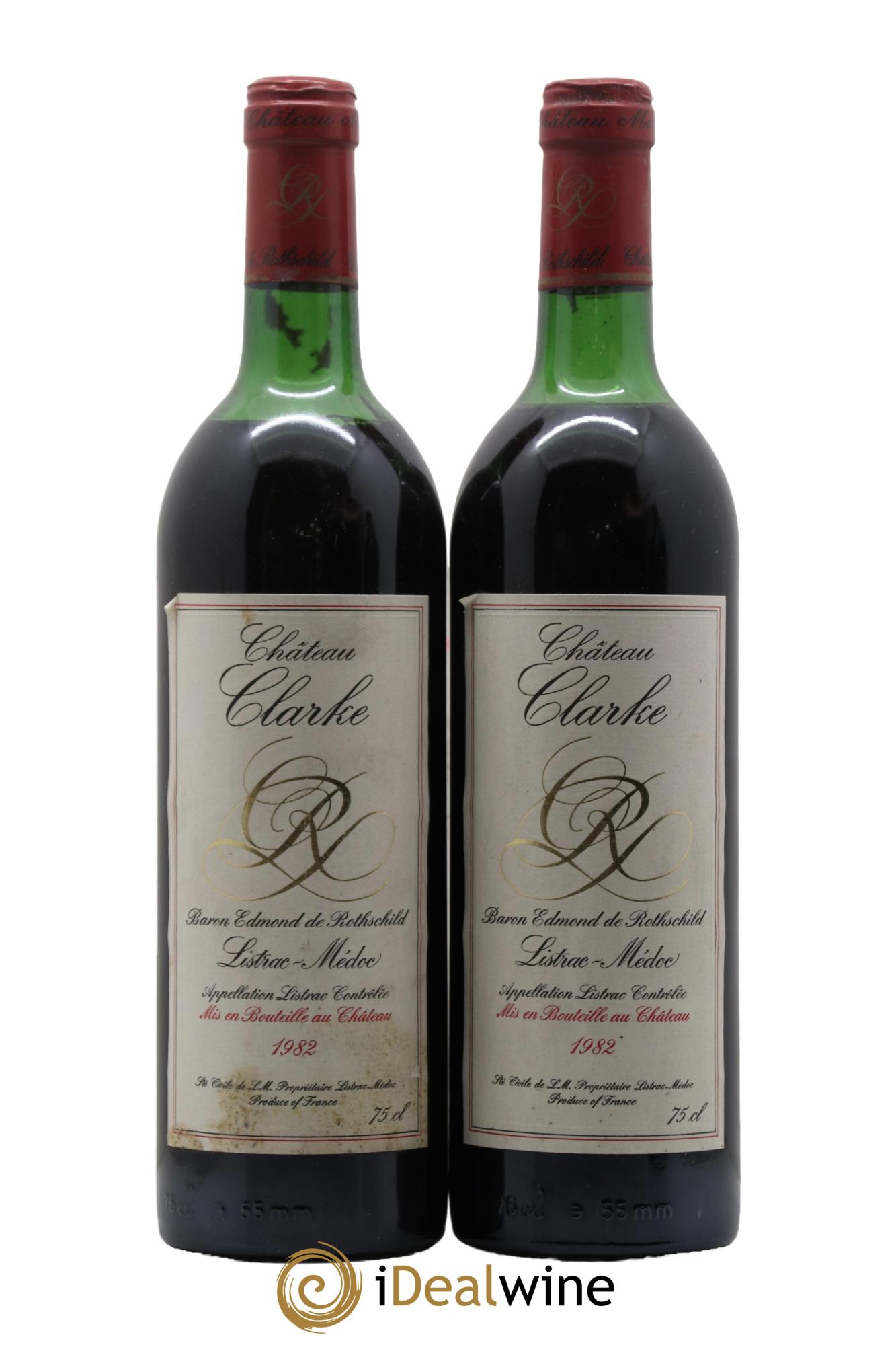 Château Clarke 1982 - Posten von 2 Flaschen - 0