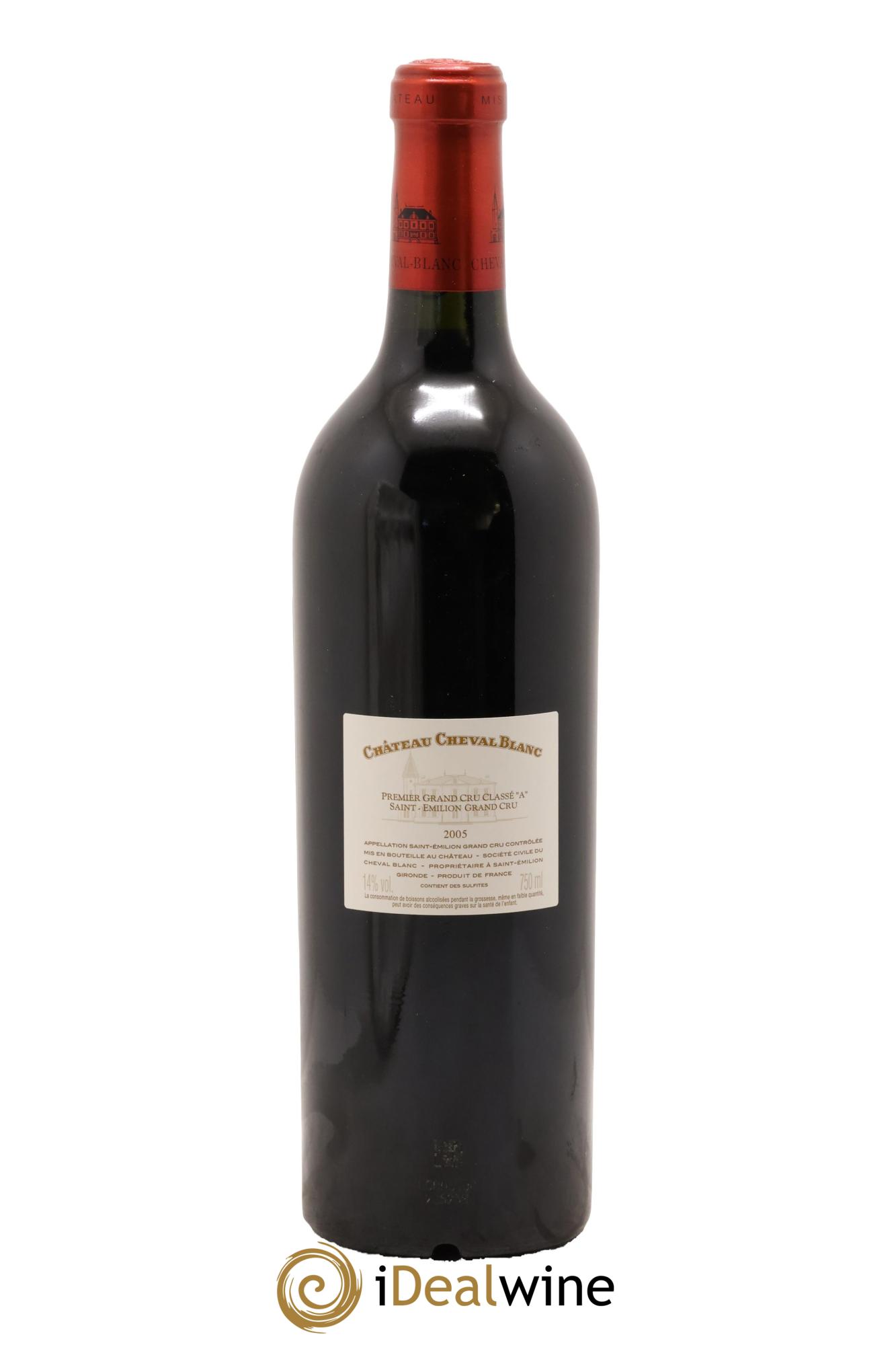 Château Cheval Blanc 1er Grand Cru Classé A 2005 - Lot de 1 bouteille - 1