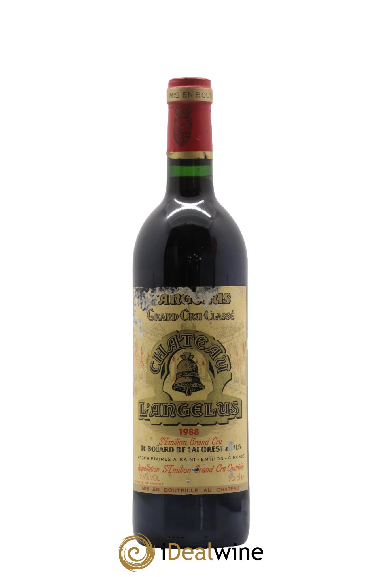 Château Angélus 1er Grand Cru Classé A 1988 - Lot de 1 bouteille - 0