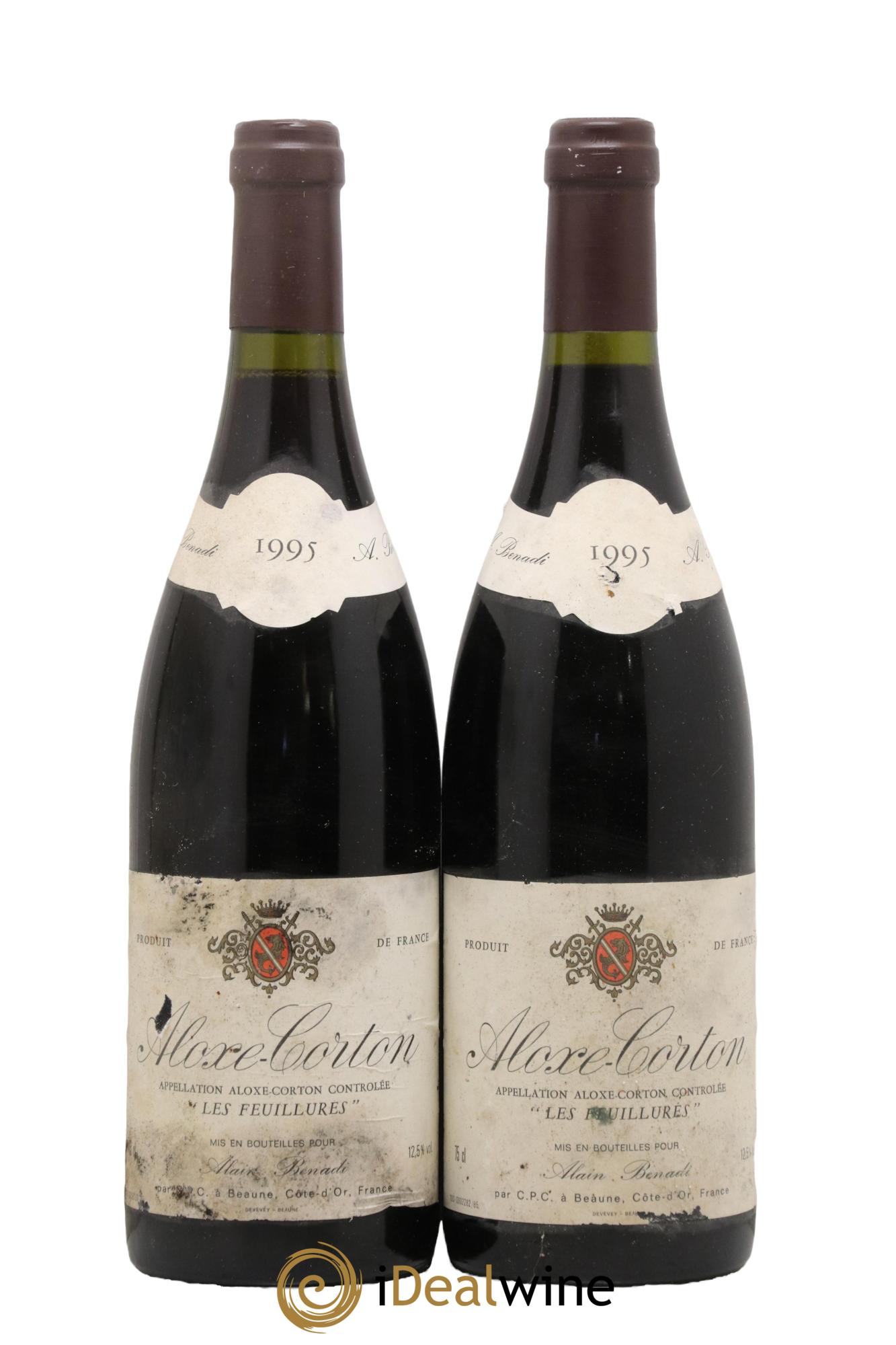 Aloxe-Corton Les Feuillures Alain Benadi 1995 - Posten von 2 Flaschen - 0